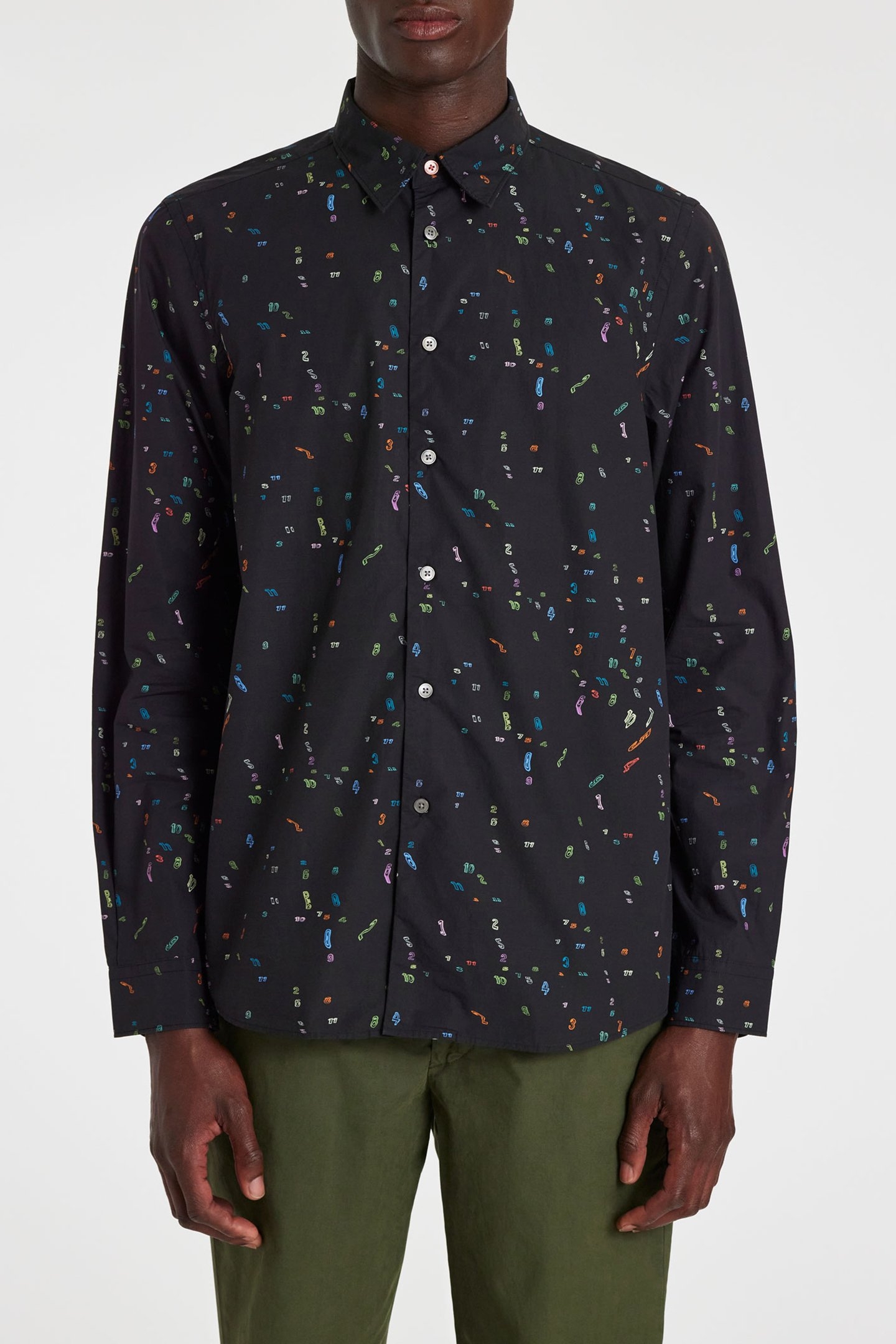 LS REGULAR FIT SHIRT BLACK 1