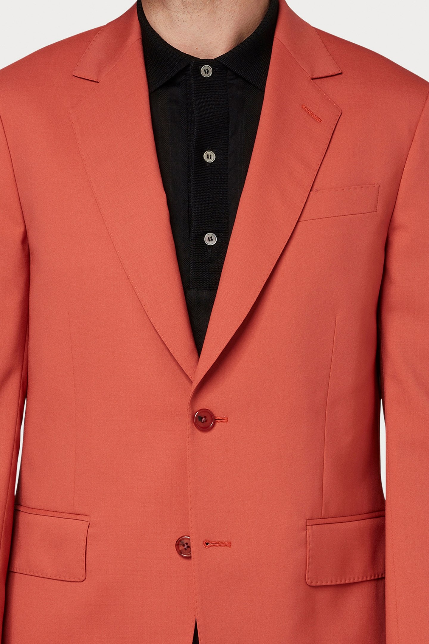 2 BUTTON JACKET CORAL RED 4