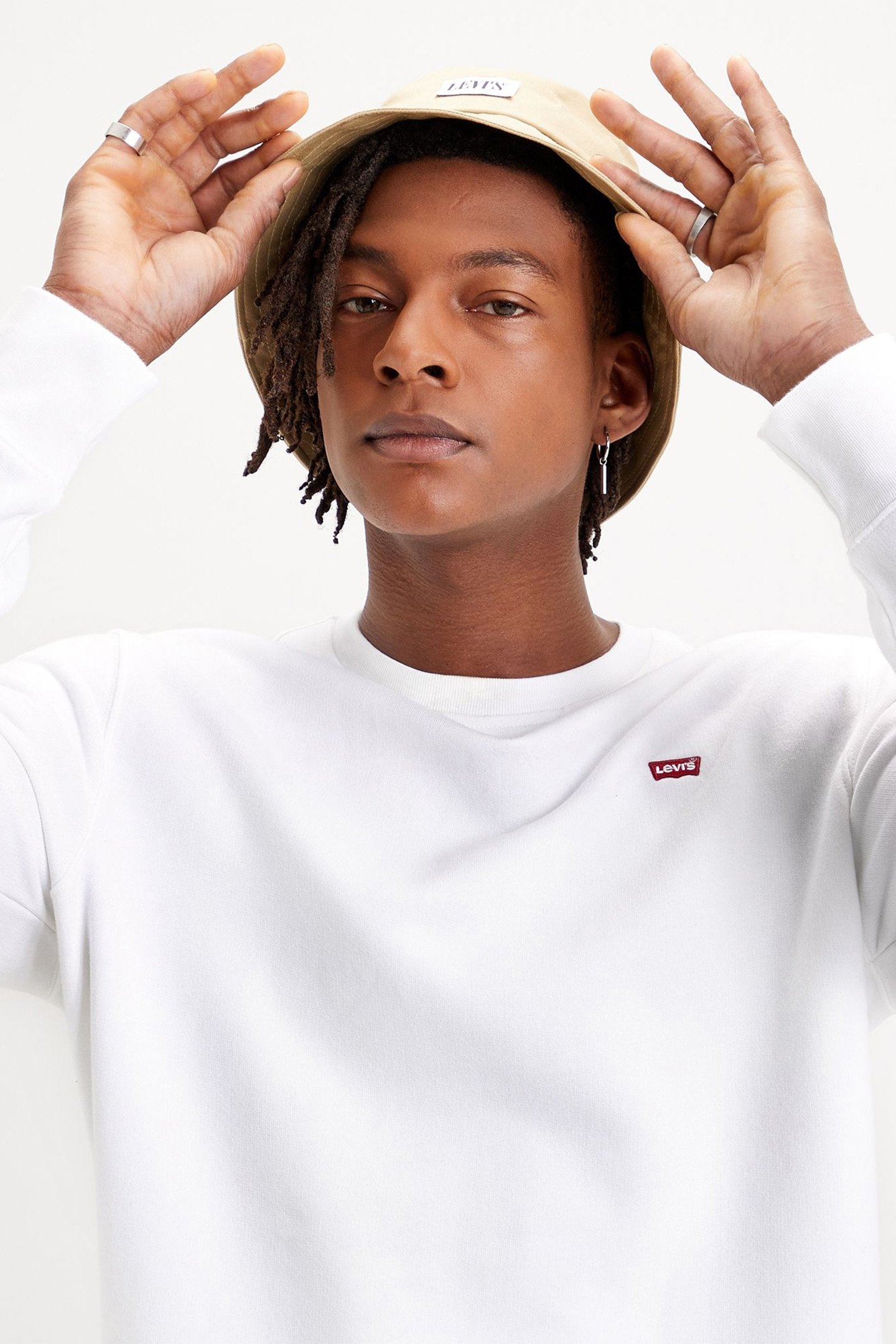 THE ORIGINAL HM CREW WHITE FRENCH TERRY 4