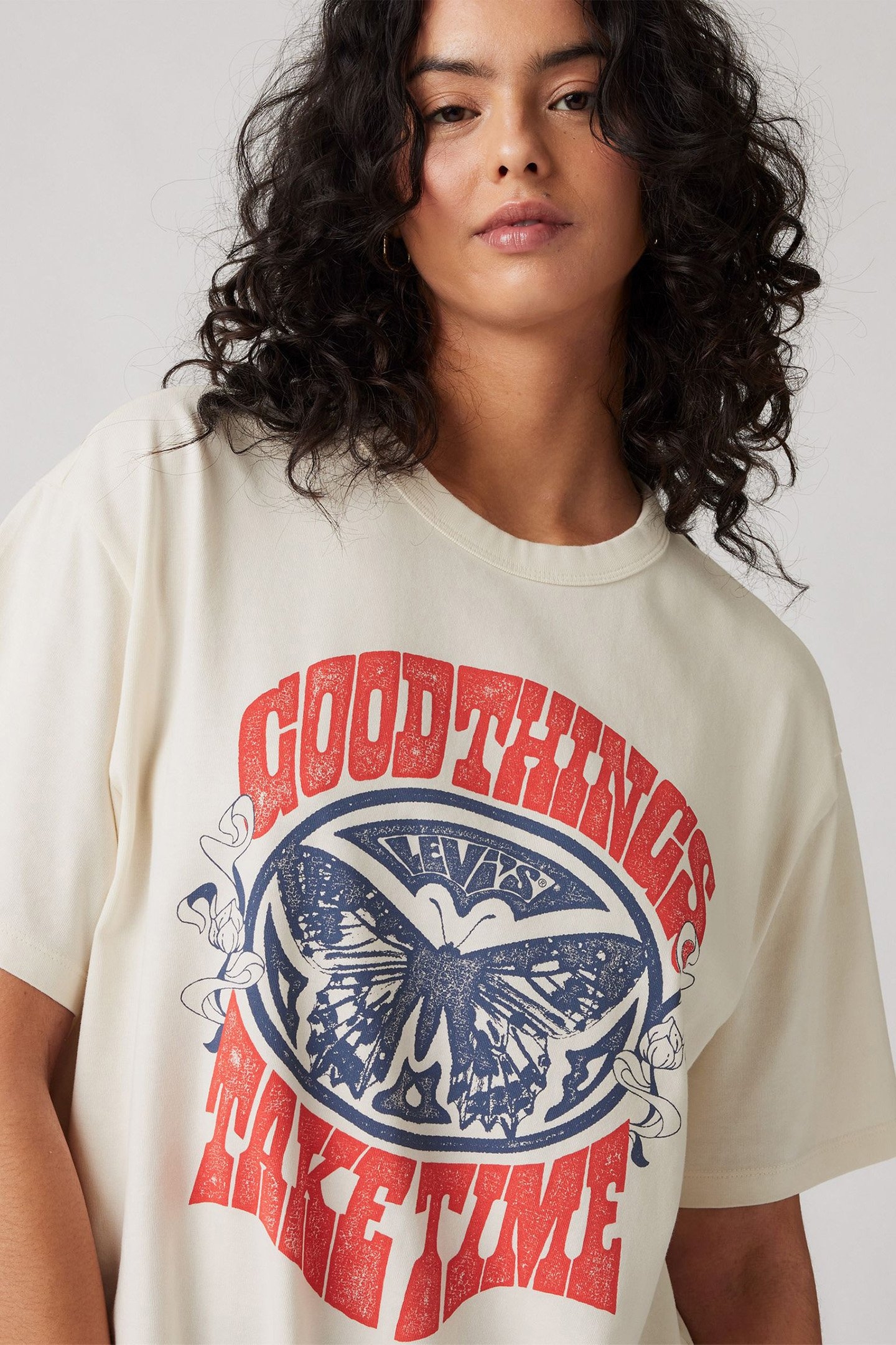 GR TABOR TEE GOOD THINGS TAKE TIME EGRET 5