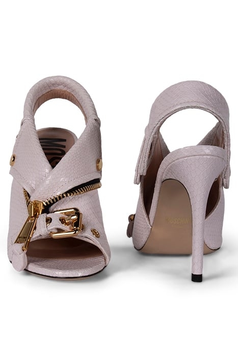 BIKER CALFSKIN SANDALS WHITE 2