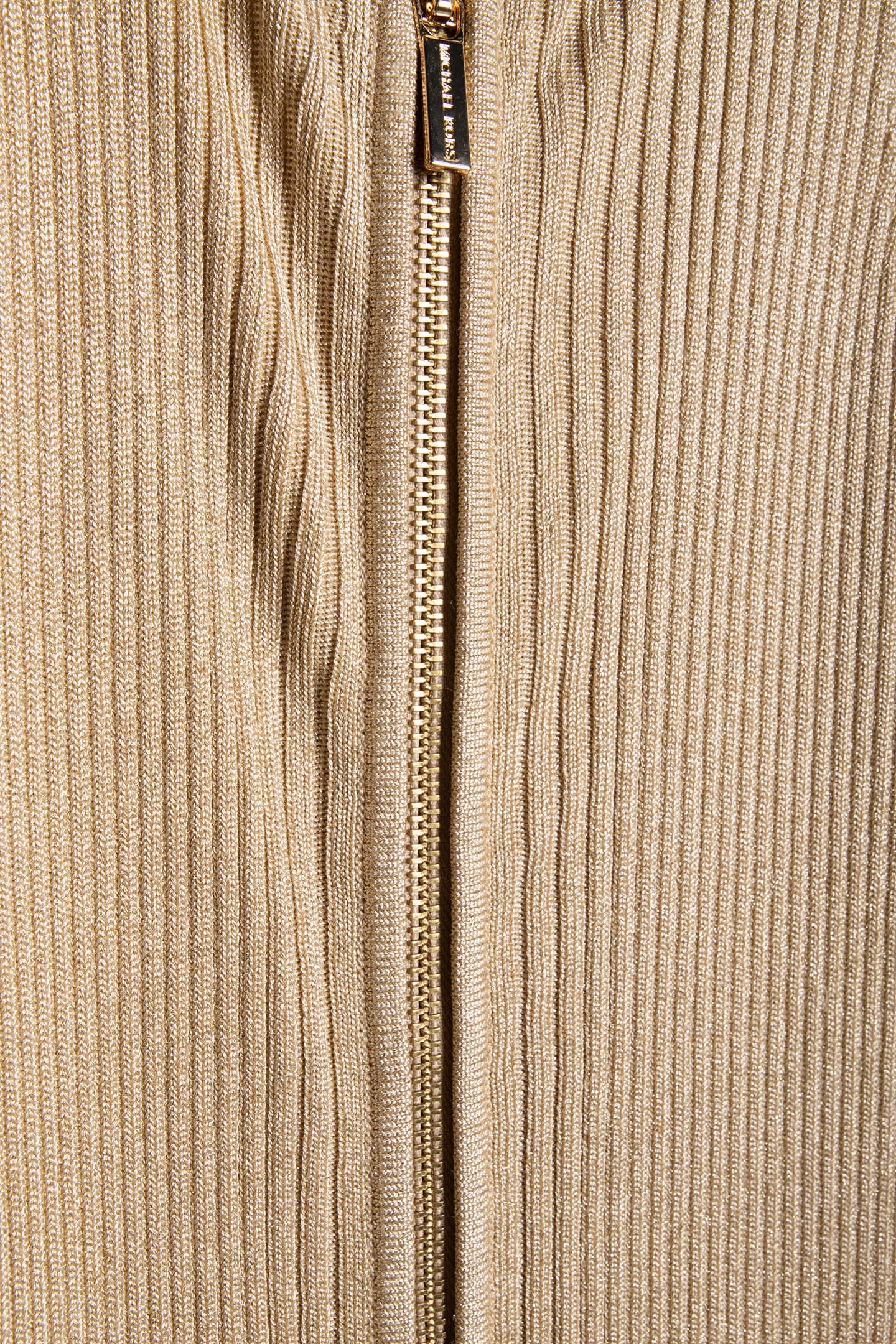 METALLIC ZIP TANK DRESS IN GOLD 4