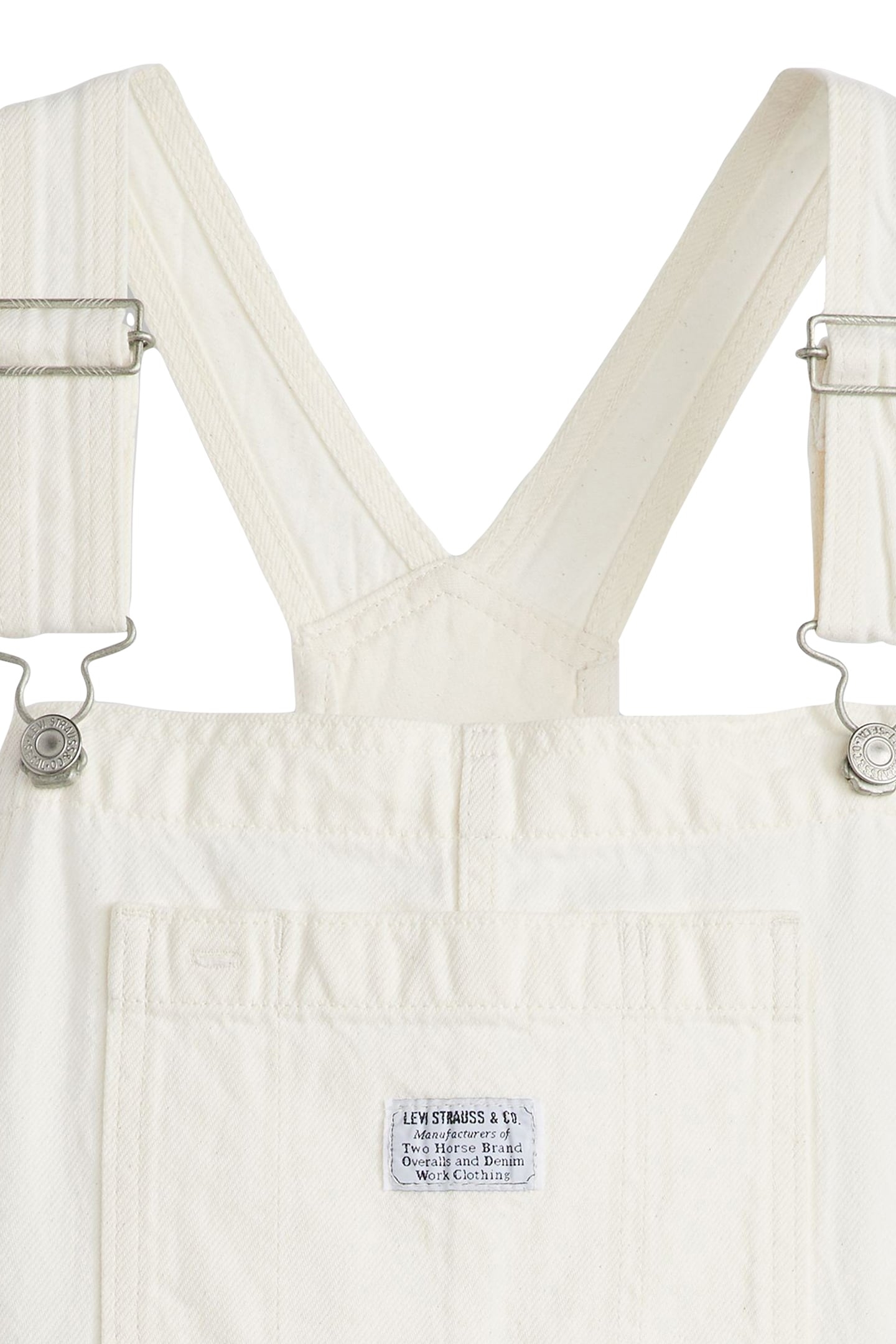 UTILITY DUNGAREES PLAYSUIT IN WHITE 7