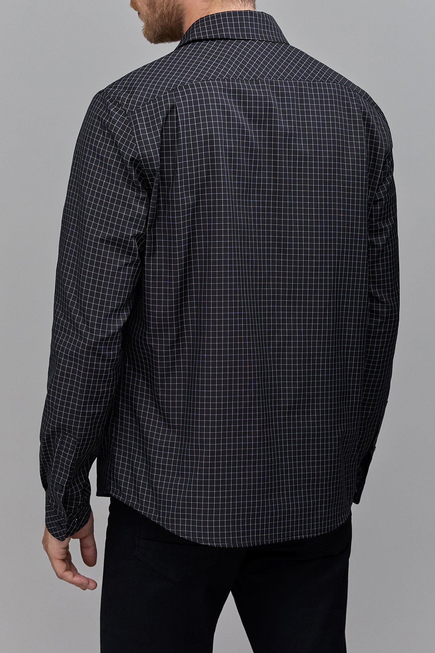 DRYFAST BLACK CHECK REGULAR SHIRT 2