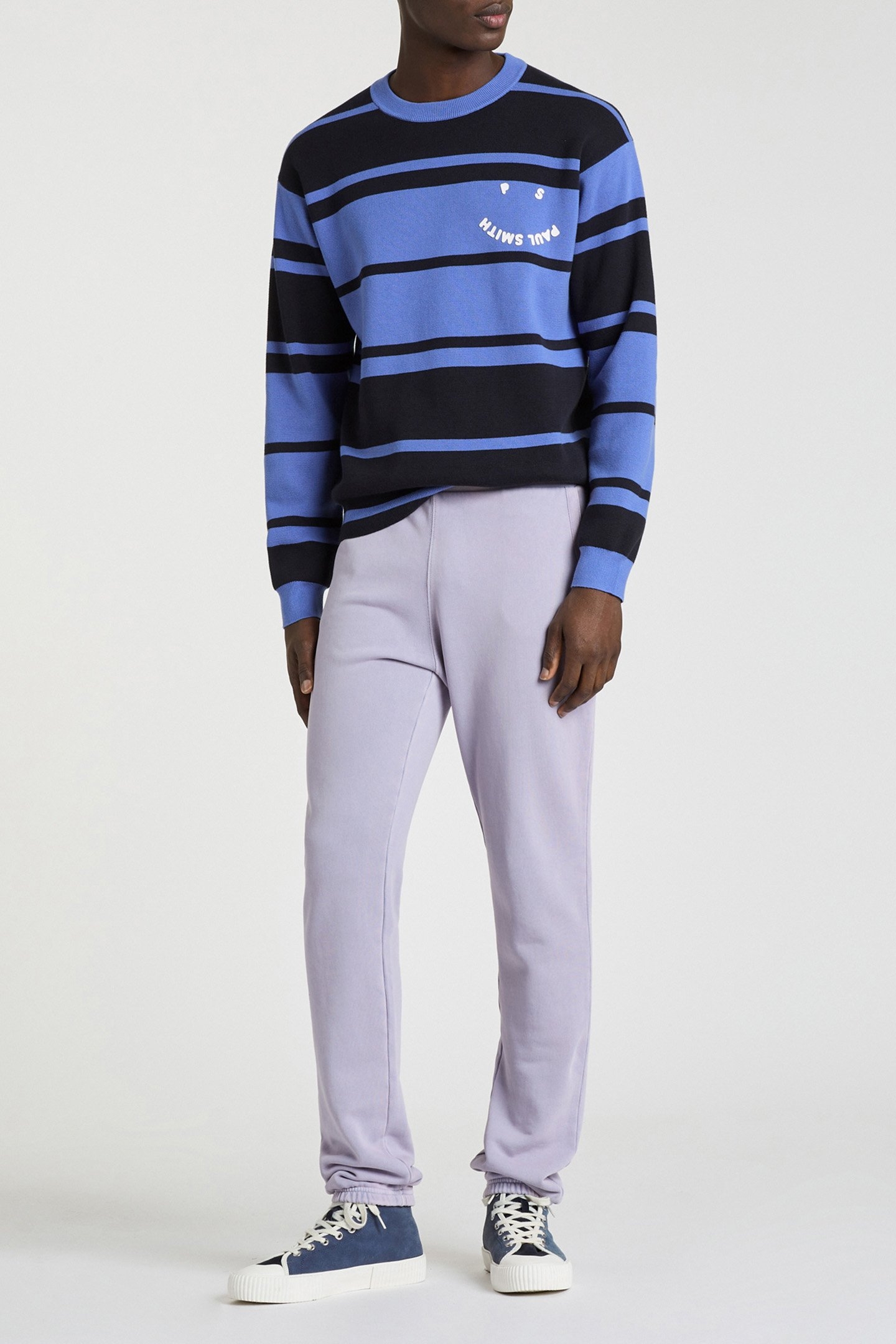 MENS PULLOVER CREW NECK HAPPY PETROL BLUE 3