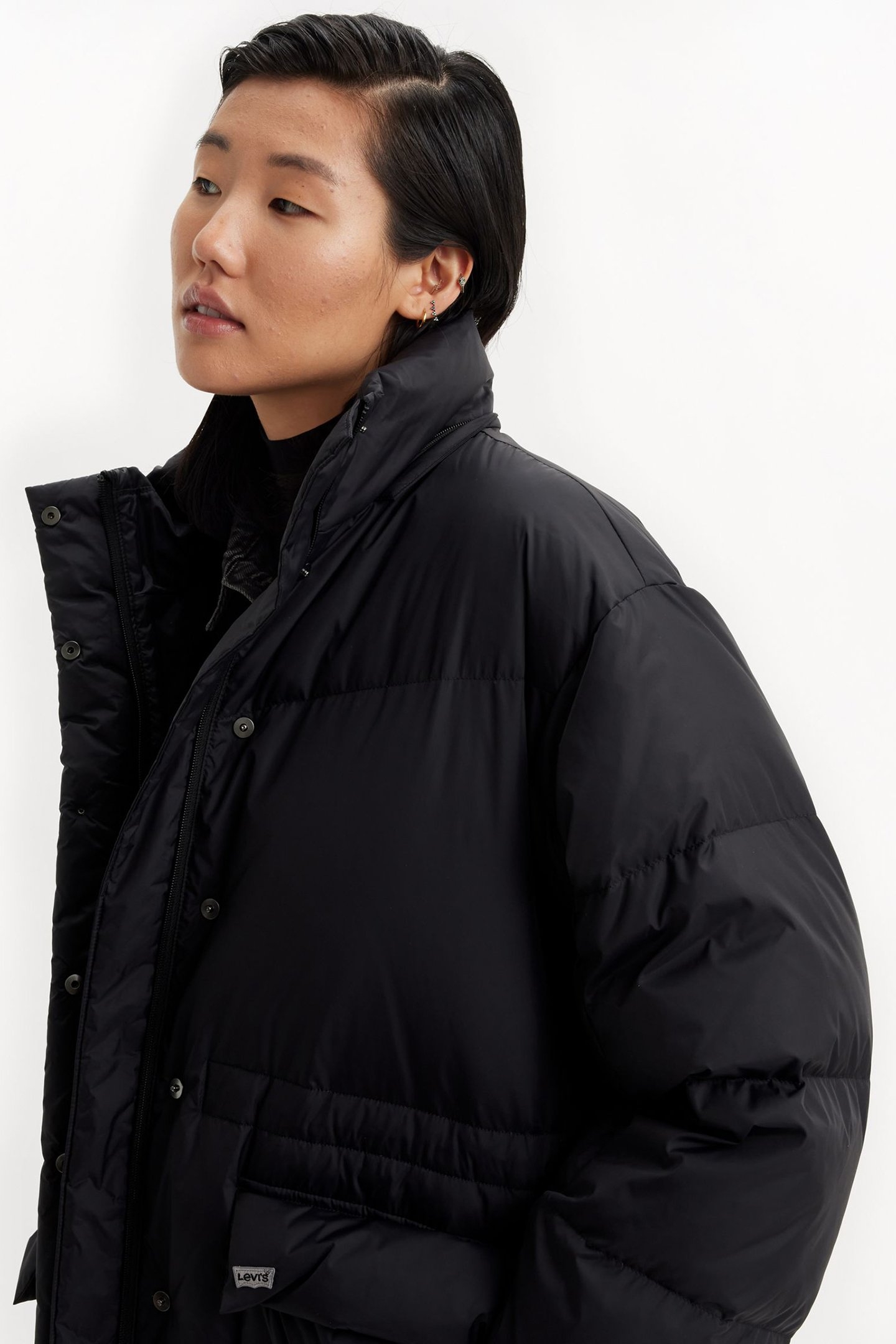 MID PUFFER COAT IN BLACK 5