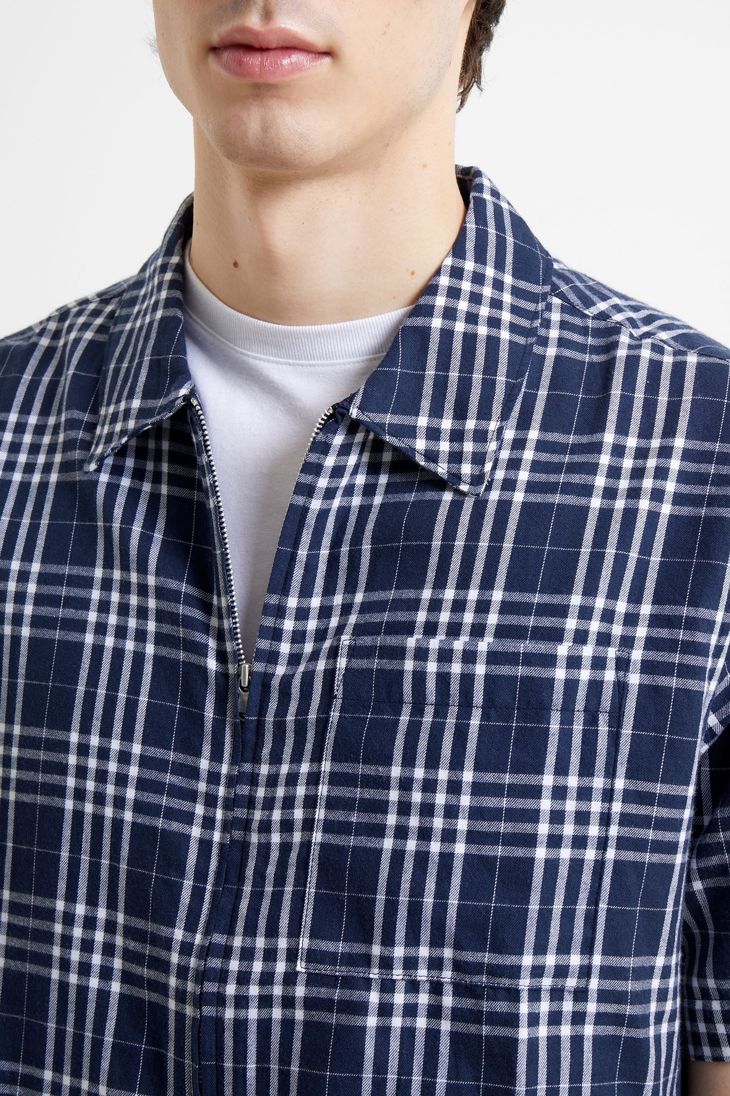 PENDINE CHECK SS SHIRT MARINE MULTI 4