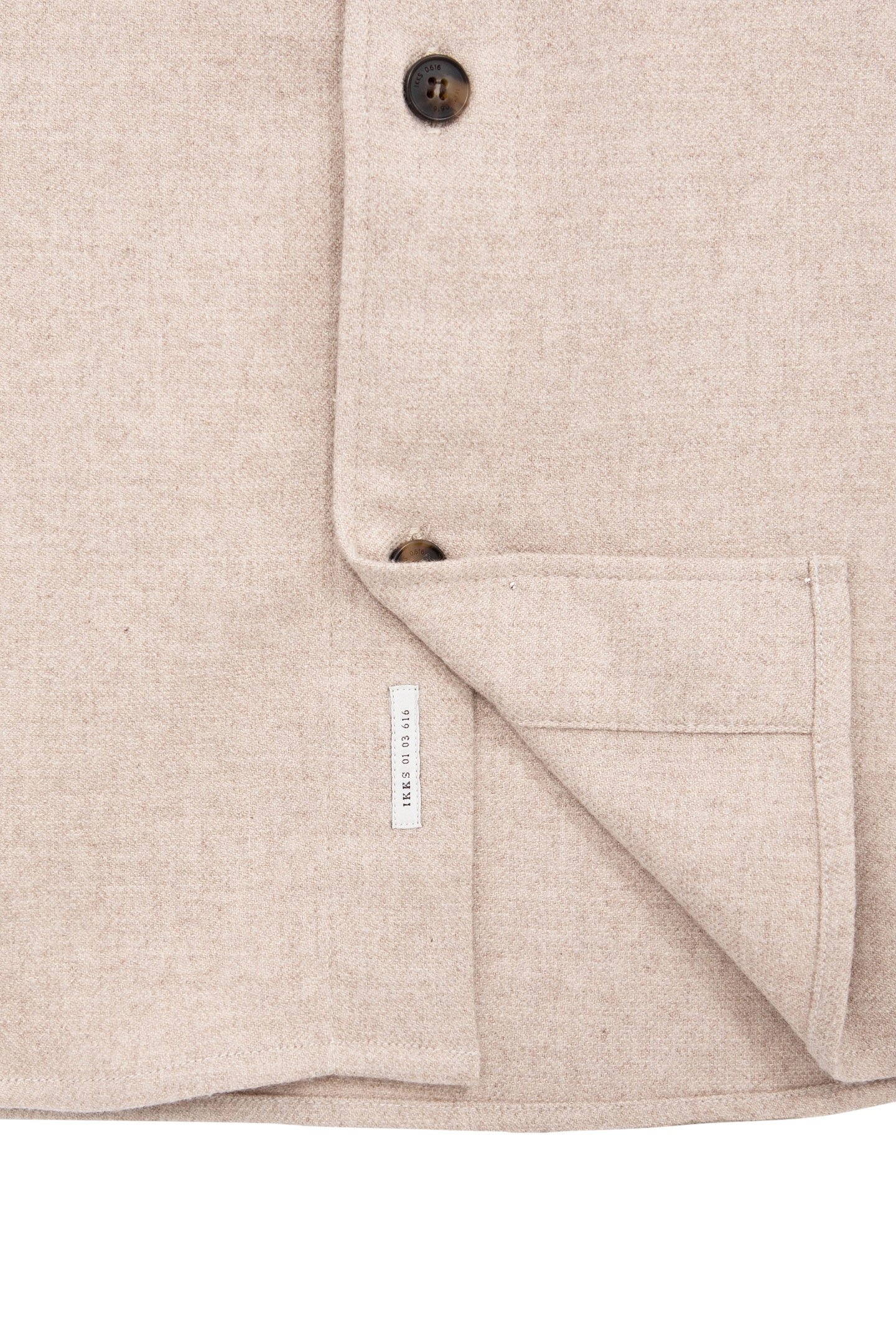 REGULAR NATURAL FLANNEL OVERSHIRT 7