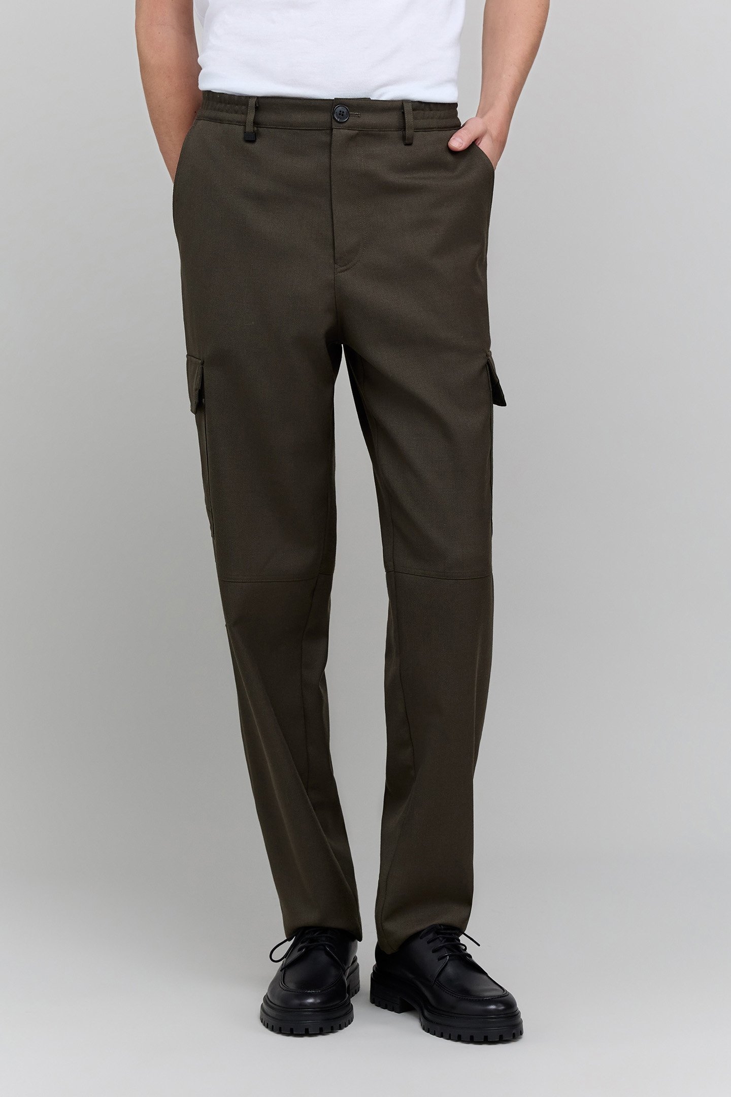 BATTLE DARK KHAKI TROUSERS 1