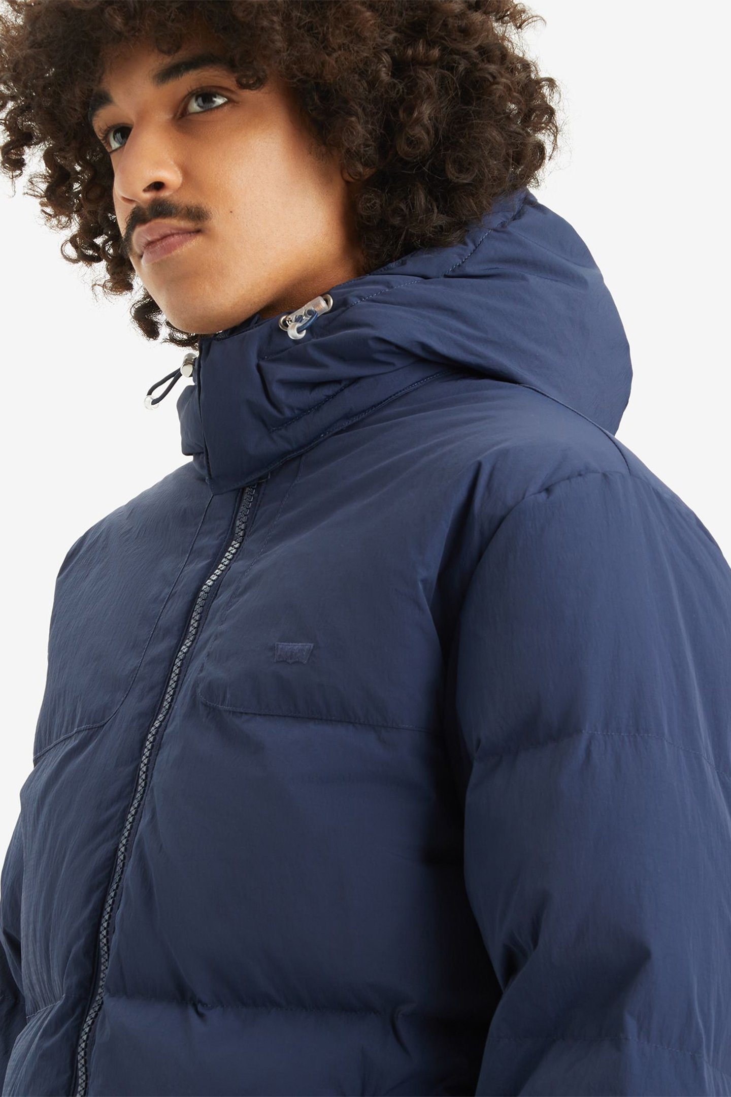 RICKRIDGE SHORT PUFFER COAT IN NAVY 6