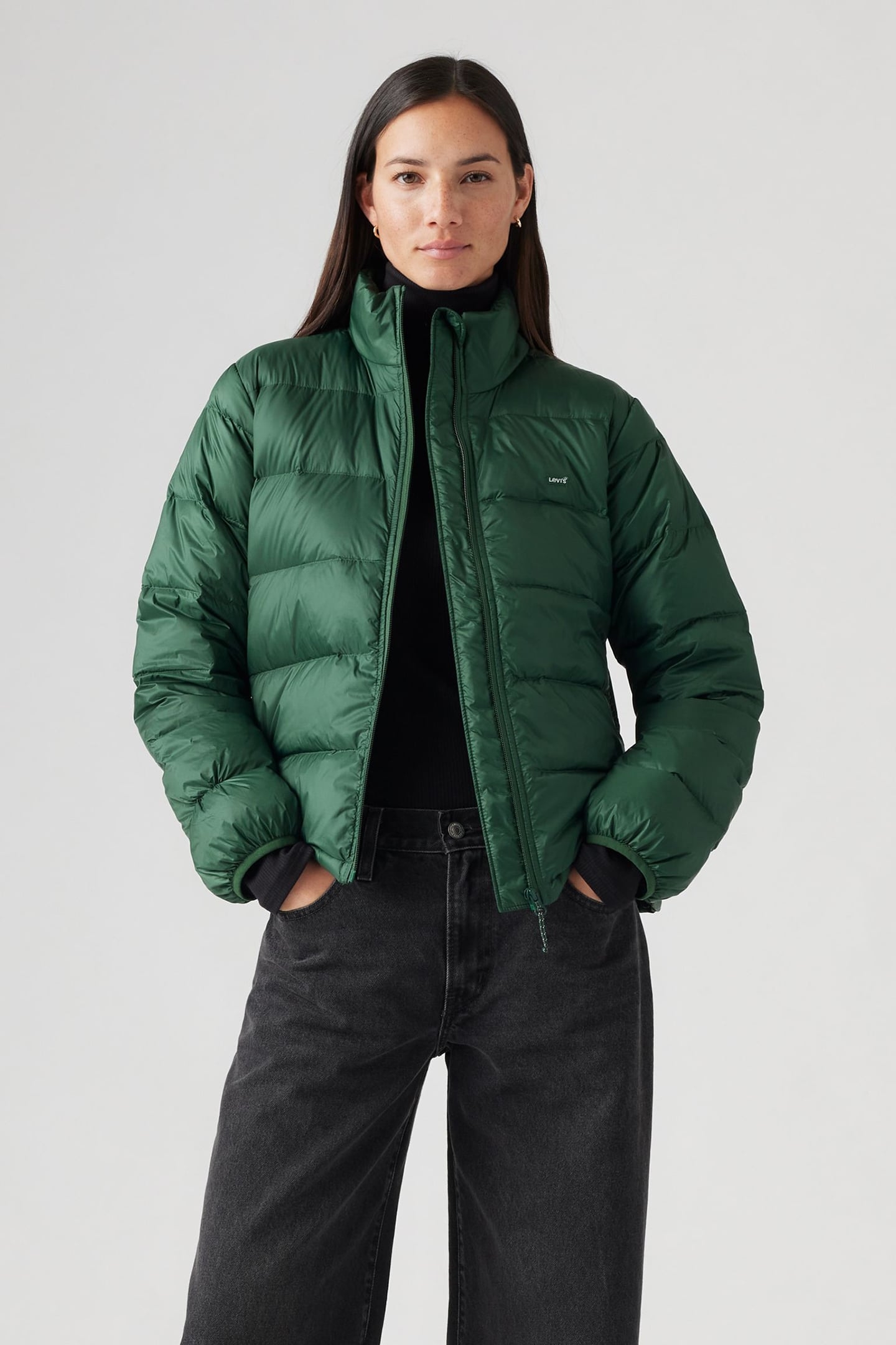 WILLA DOWN PACKABLE PUFFER JACKET IN GREEN 1