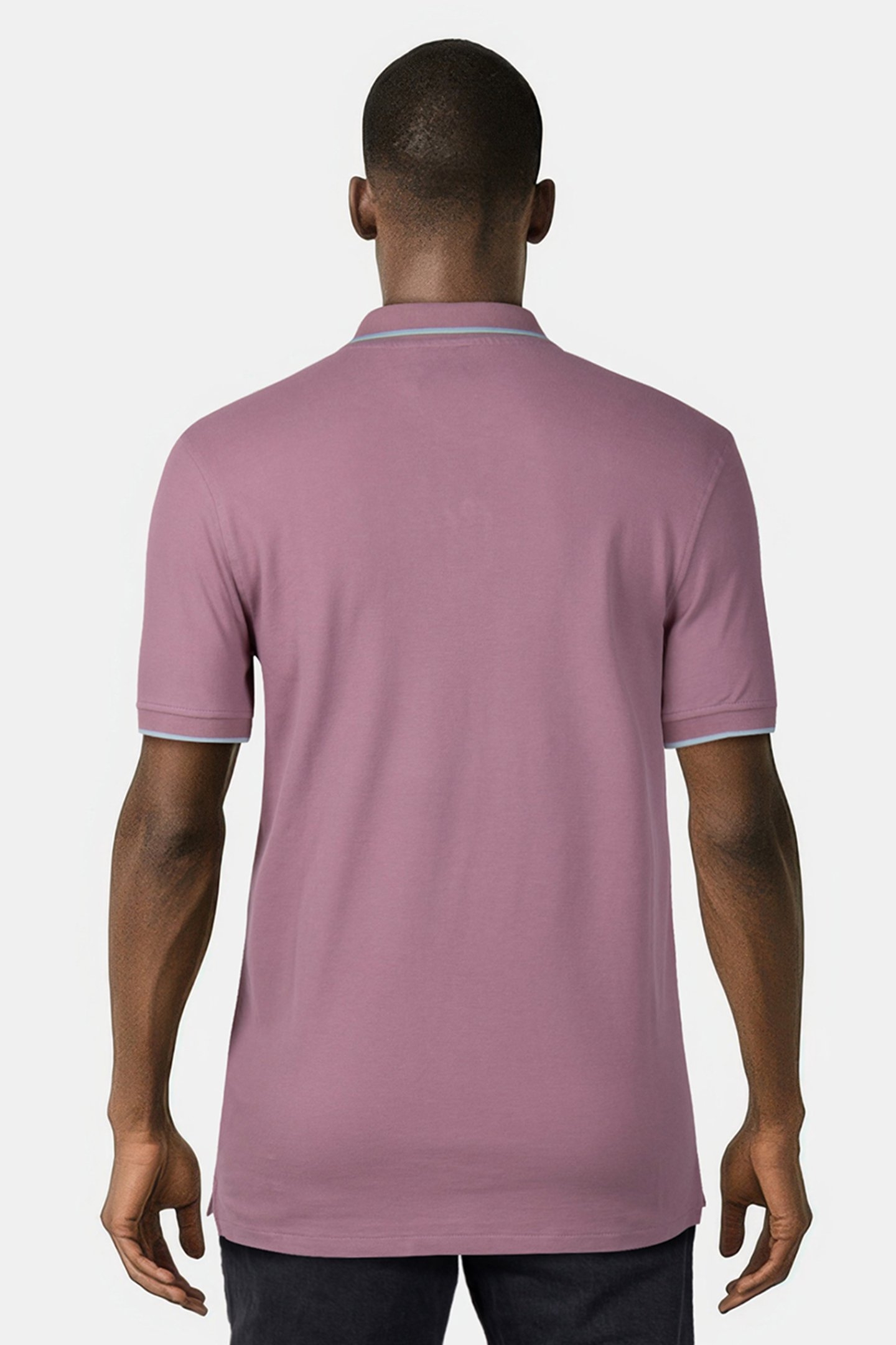 SLIM FIT POLO ZEB BADGE MAUVE 2