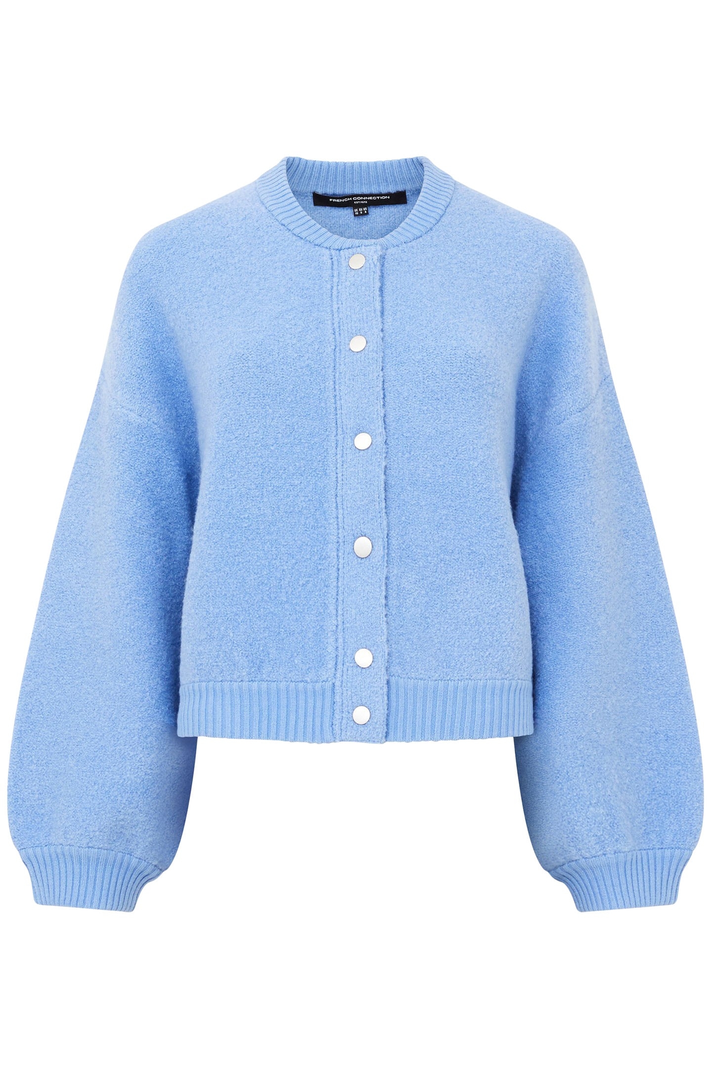 MELISSA KNIT BOMBER JACKET DUSTED BLUE 3