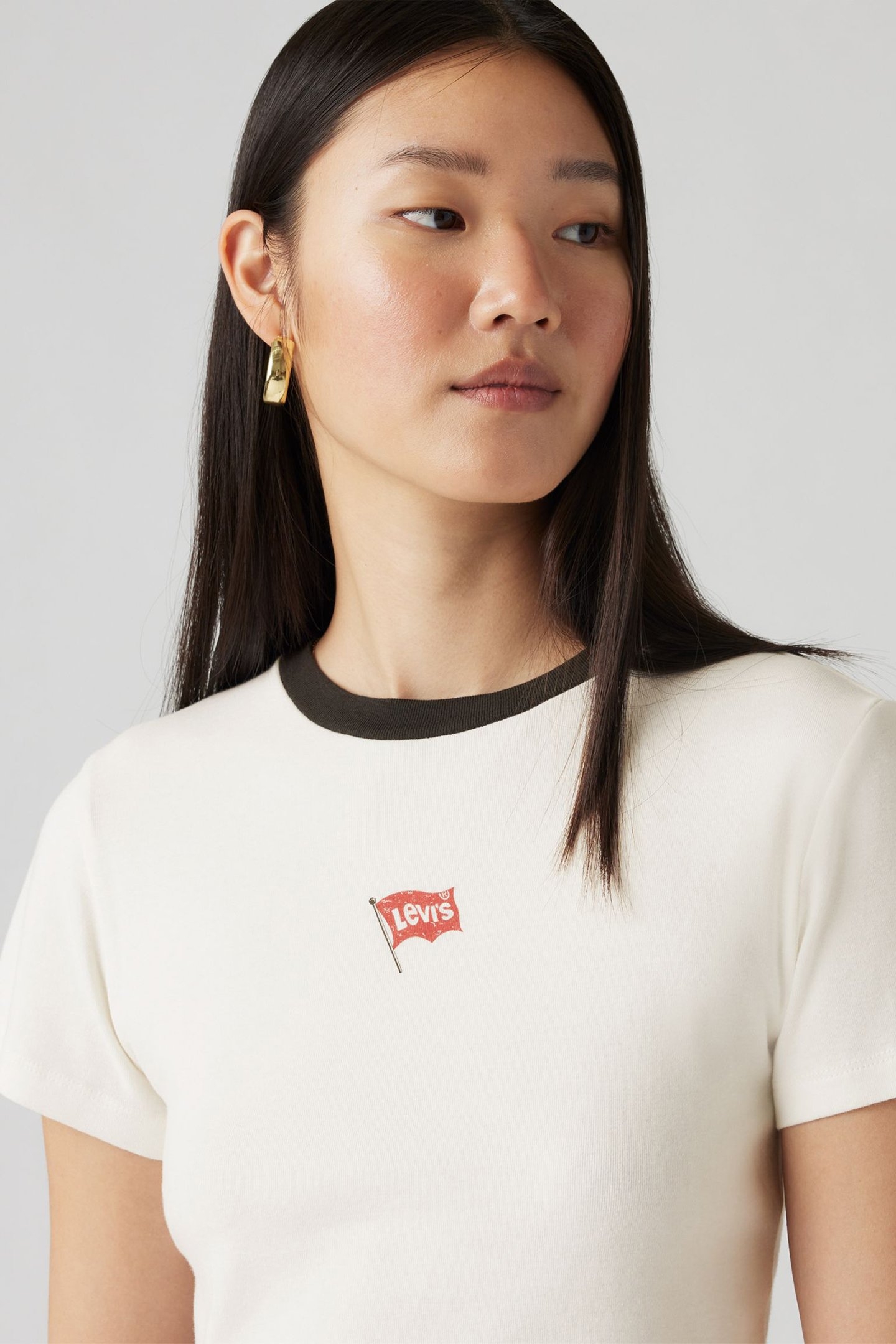 GR ESSENTIAL SPORTY TEE MINI FLAG EGRET 5