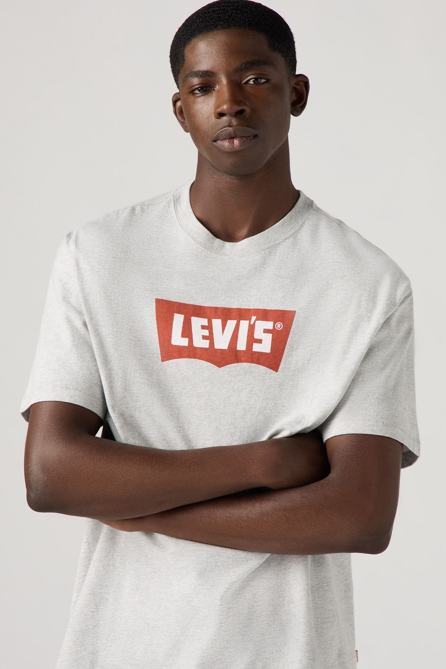 VINTAGE BW GRAPHIC TEE BW LOGO LIGHT HEATHER GREY 4