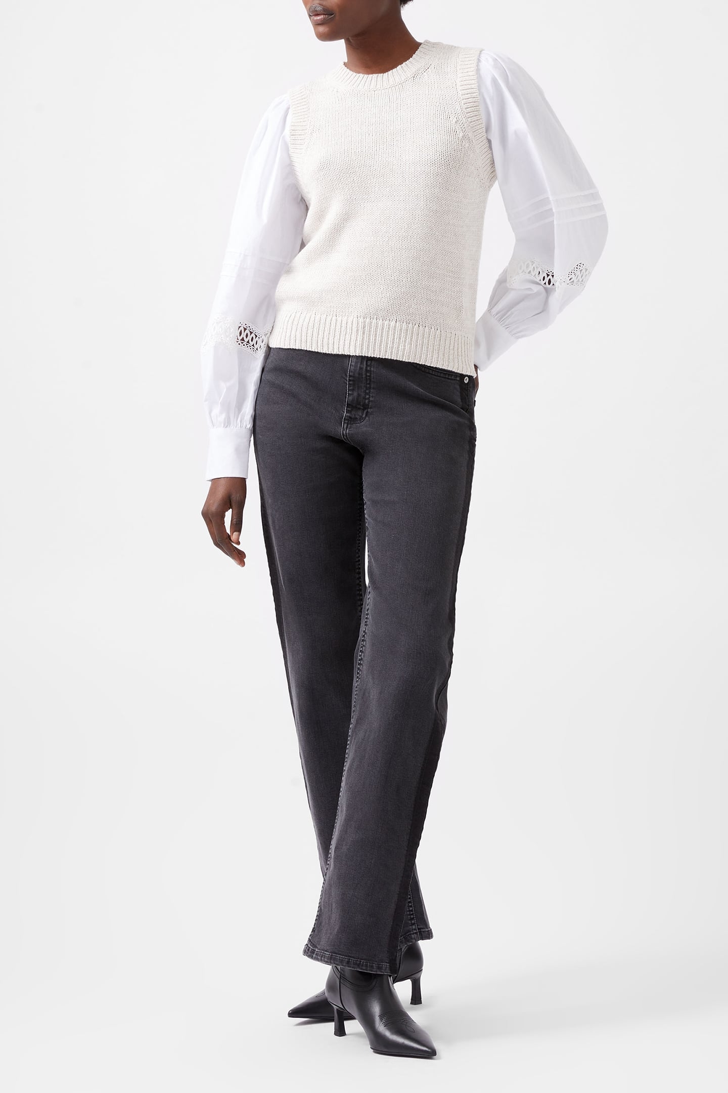 KLARA FLEC MIX JUMPER GREY OATMEAL MIX 1