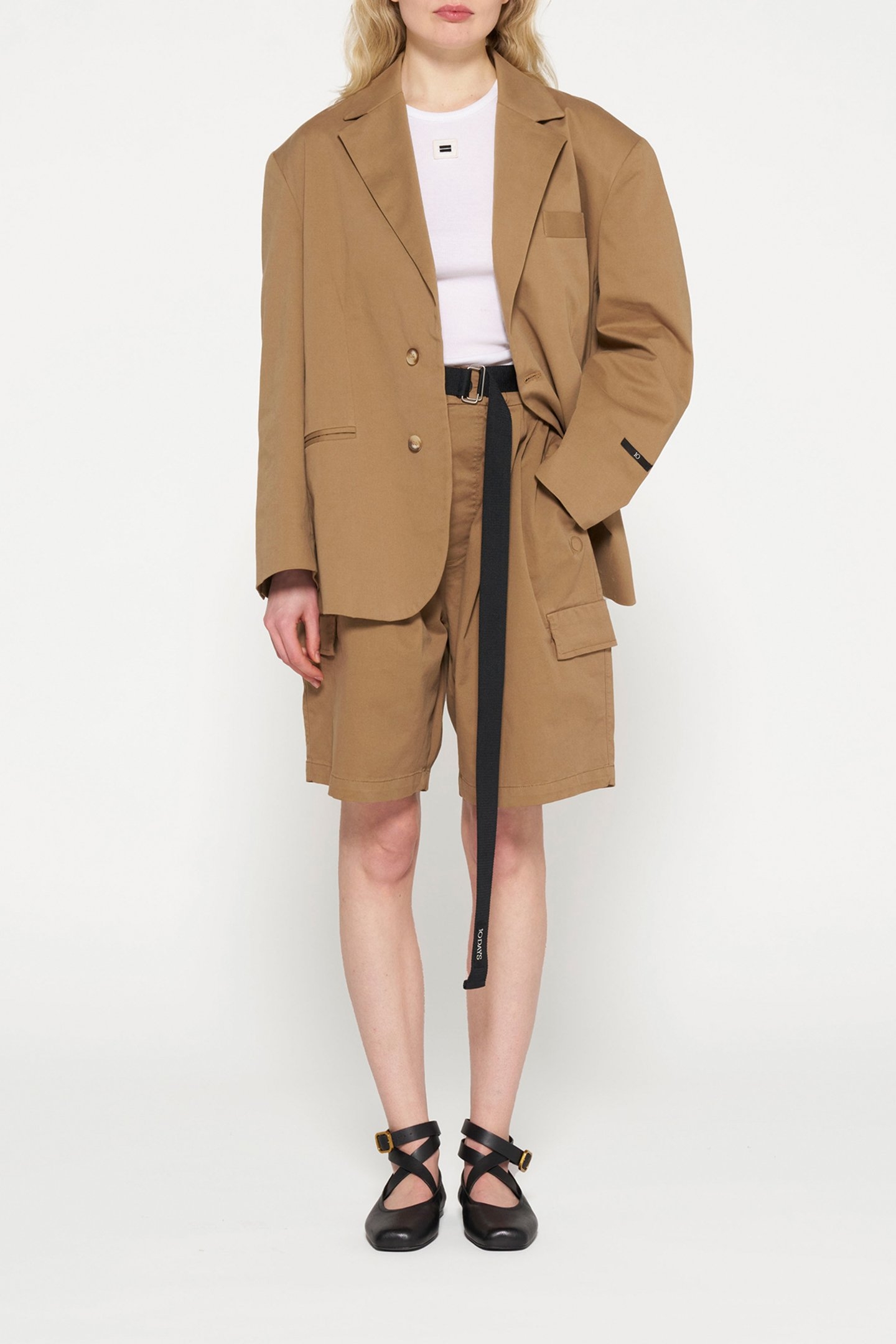 OVERSIZED BLAZER TWILL CEDAR BROWN 2