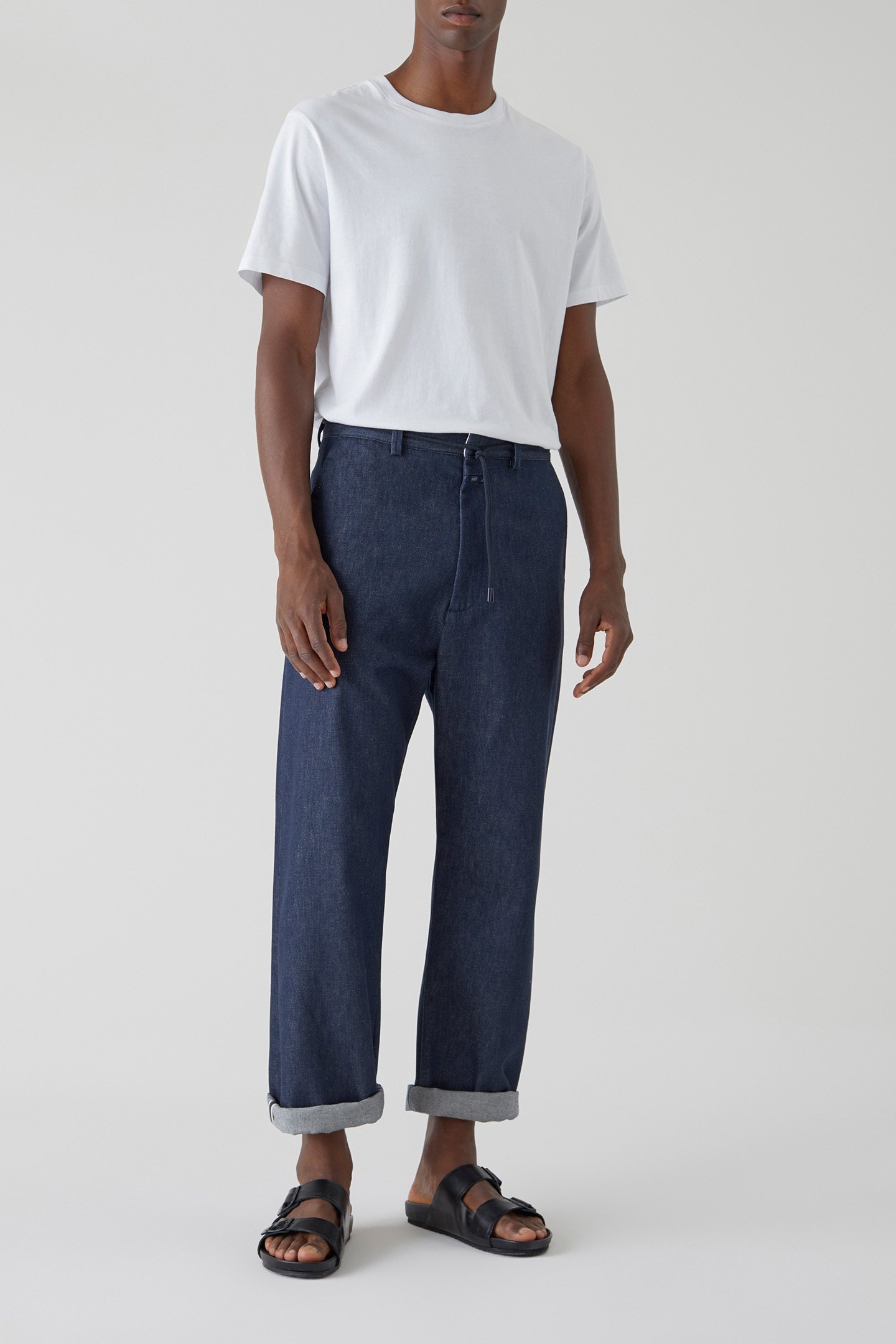 LIVINGTON WIDE JEANS DARK BLUE 3