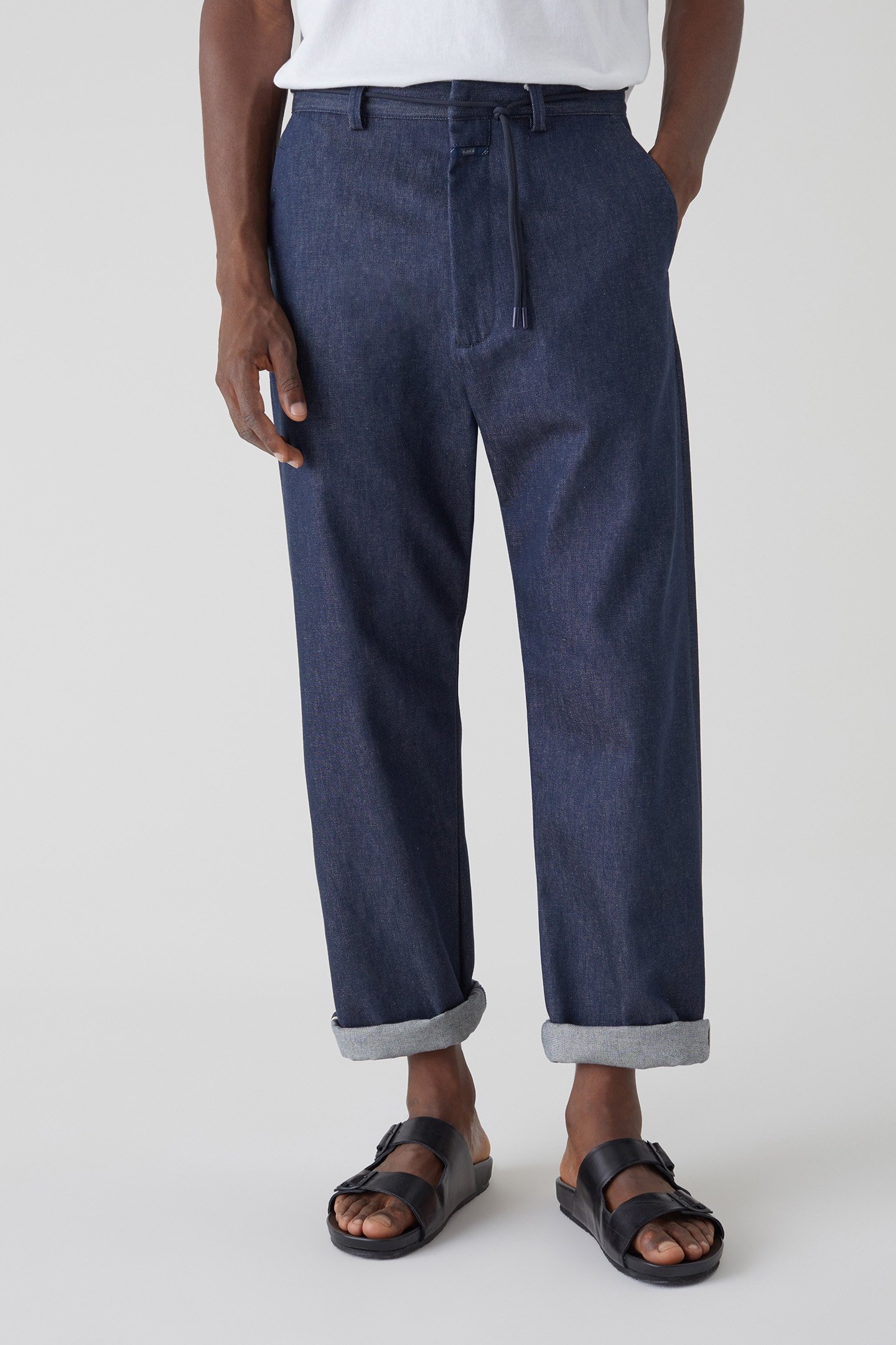 LIVINGTON WIDE JEANS DARK BLUE 1