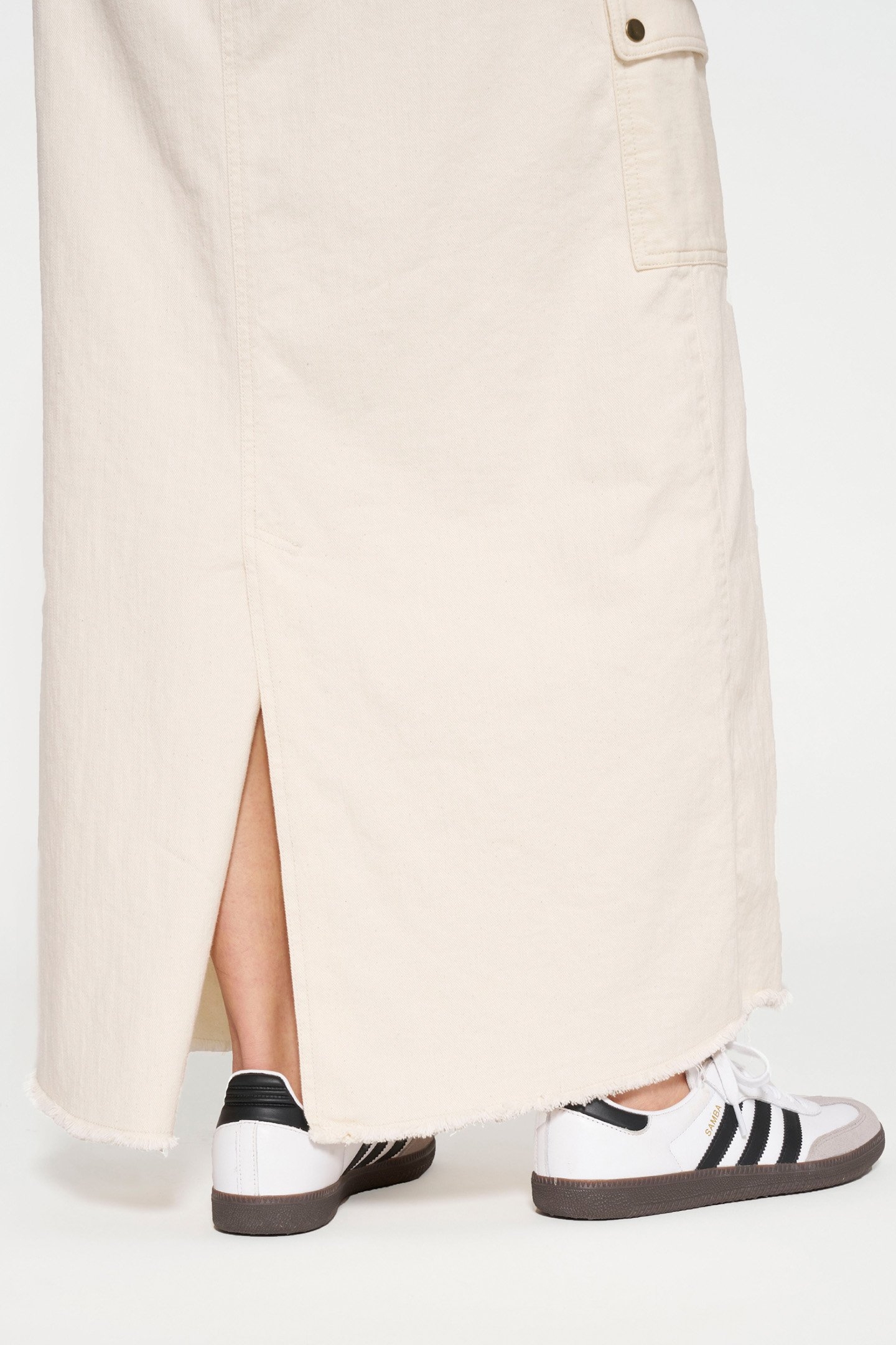 MAXI SKIRT TWILL ECRU 7