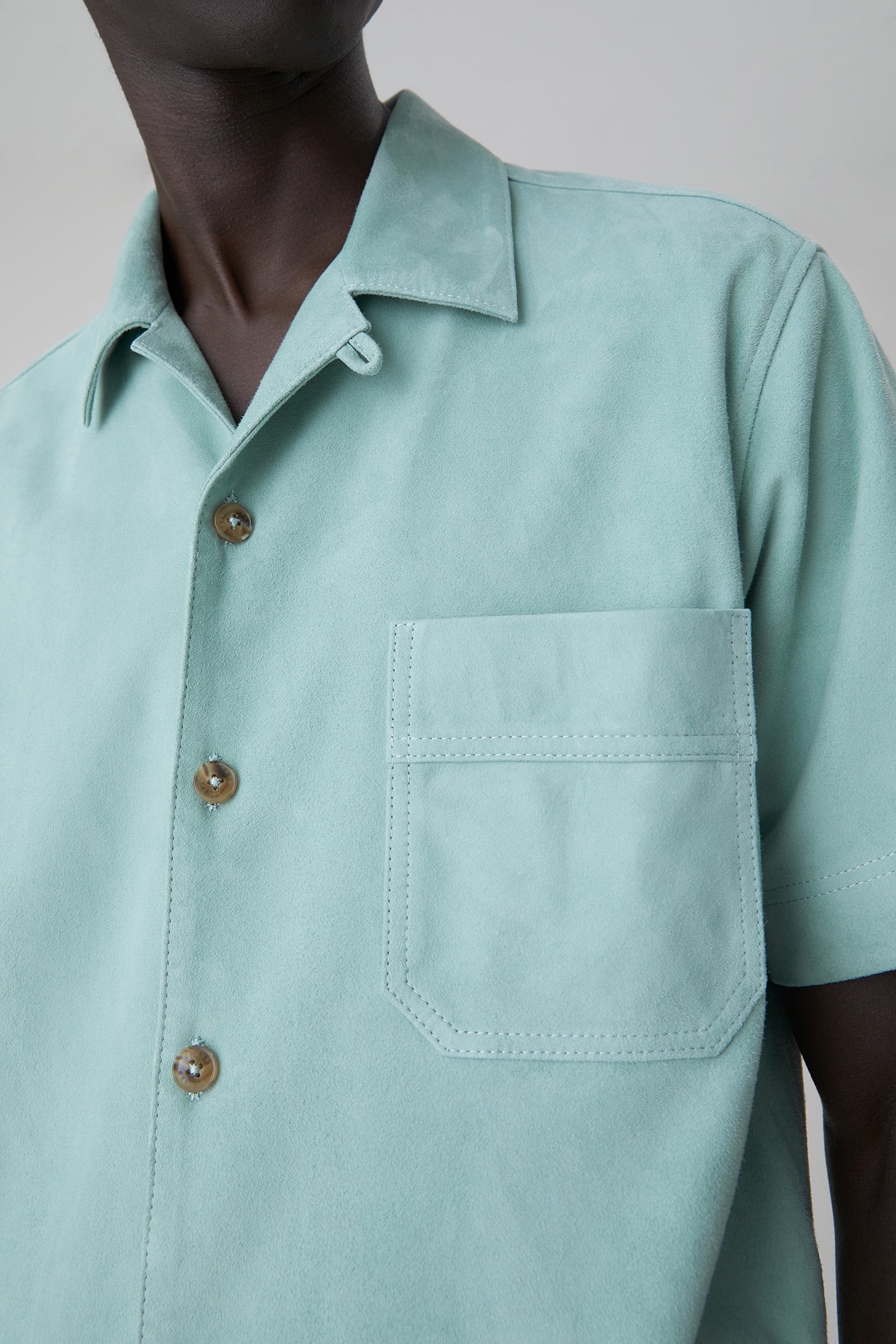 UTILITY SHORTSLEEVE SHIRT SHIRTS & BLOUSES BLUE AGAVE 4