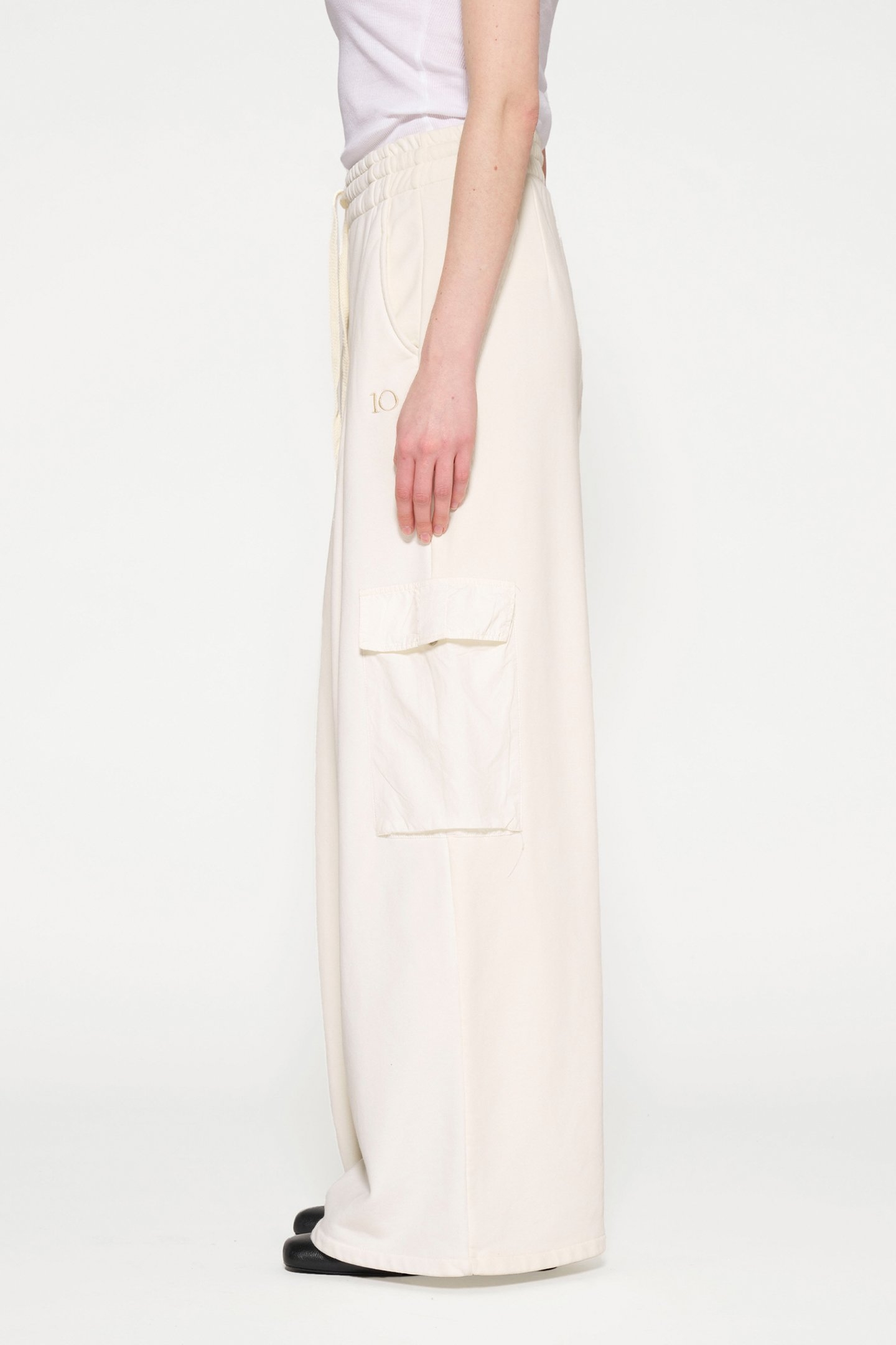 WIDE LEG CARGO PANTS LIGHT NATURAL 7