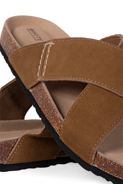 CROSSOVER FOOTBED SANDAL MID TAN 4