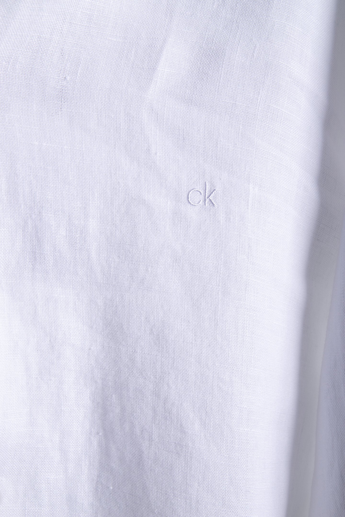 LINEN SOLID SLIM SHIRT WHITE 4