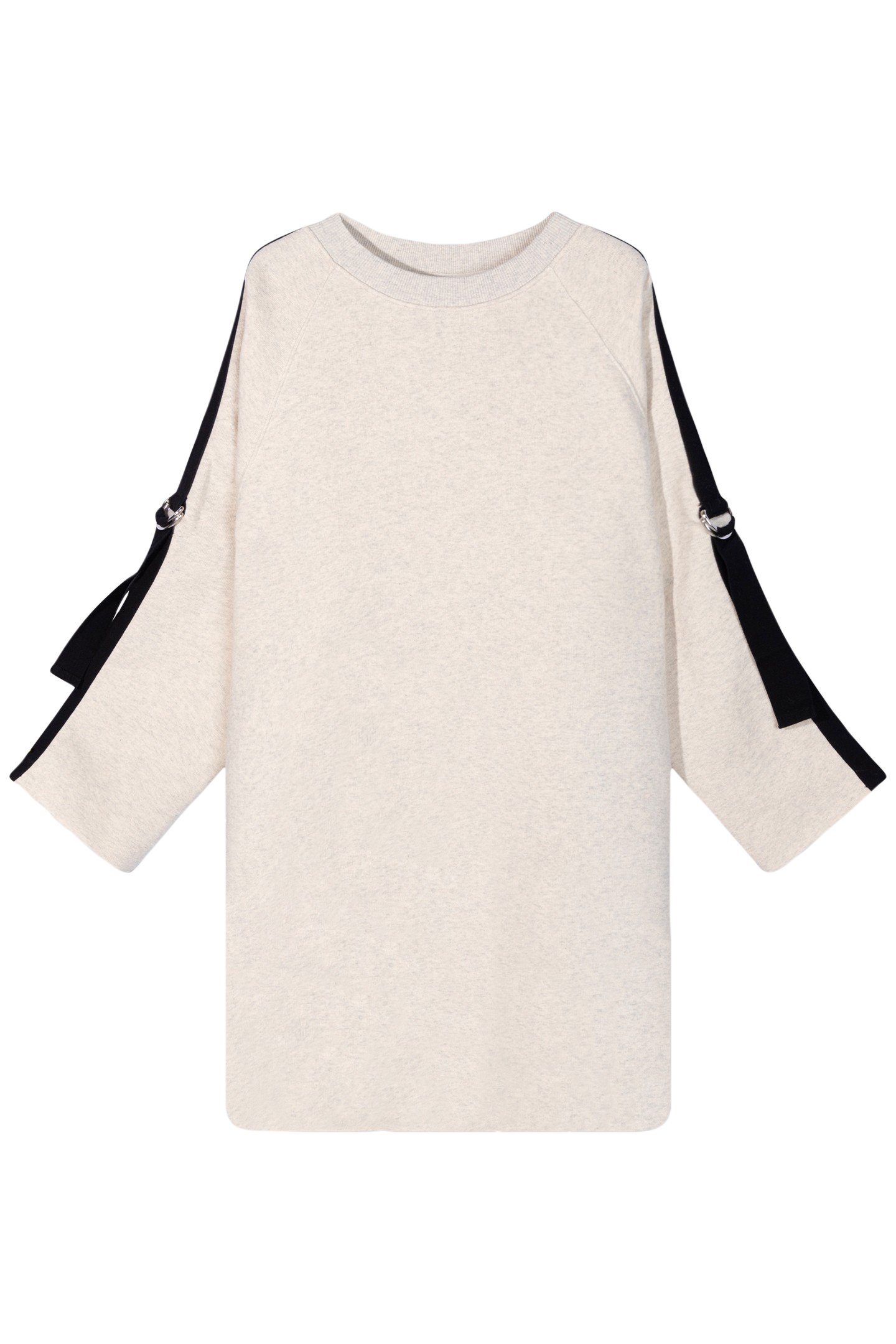 BELTED RAGLAN DRESS SOFT WHITE MELEE 4