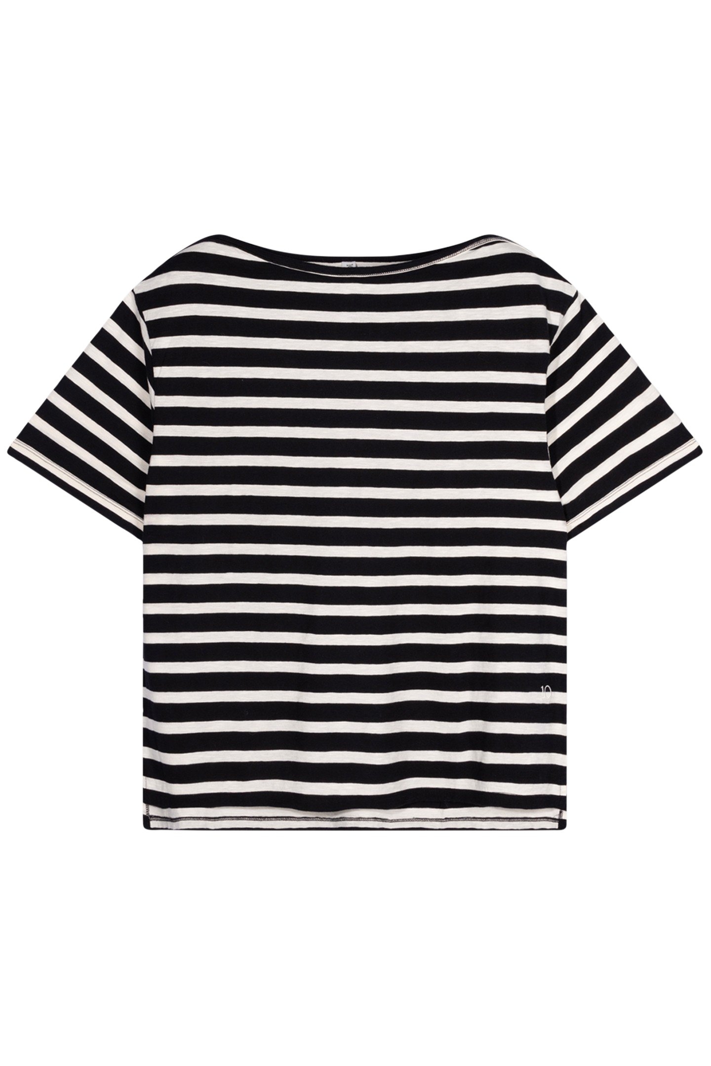 SHORT SLEEVE TEE STRIPES BLACK/LIGHT NATURAL 4