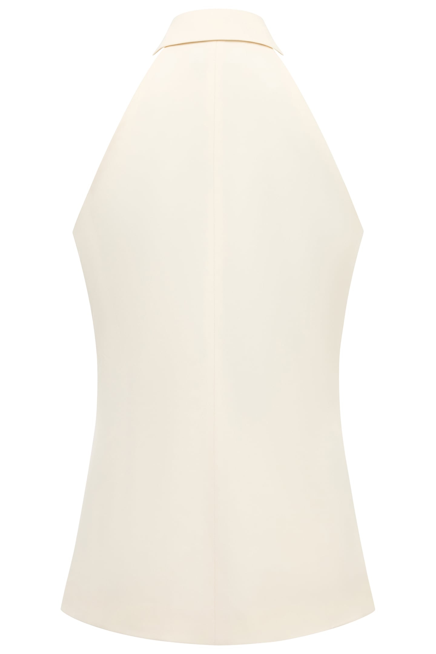 SLEEK TAILORED HALTERNECK SUIT WAISTCOAT CLASSIC CREAM 4
