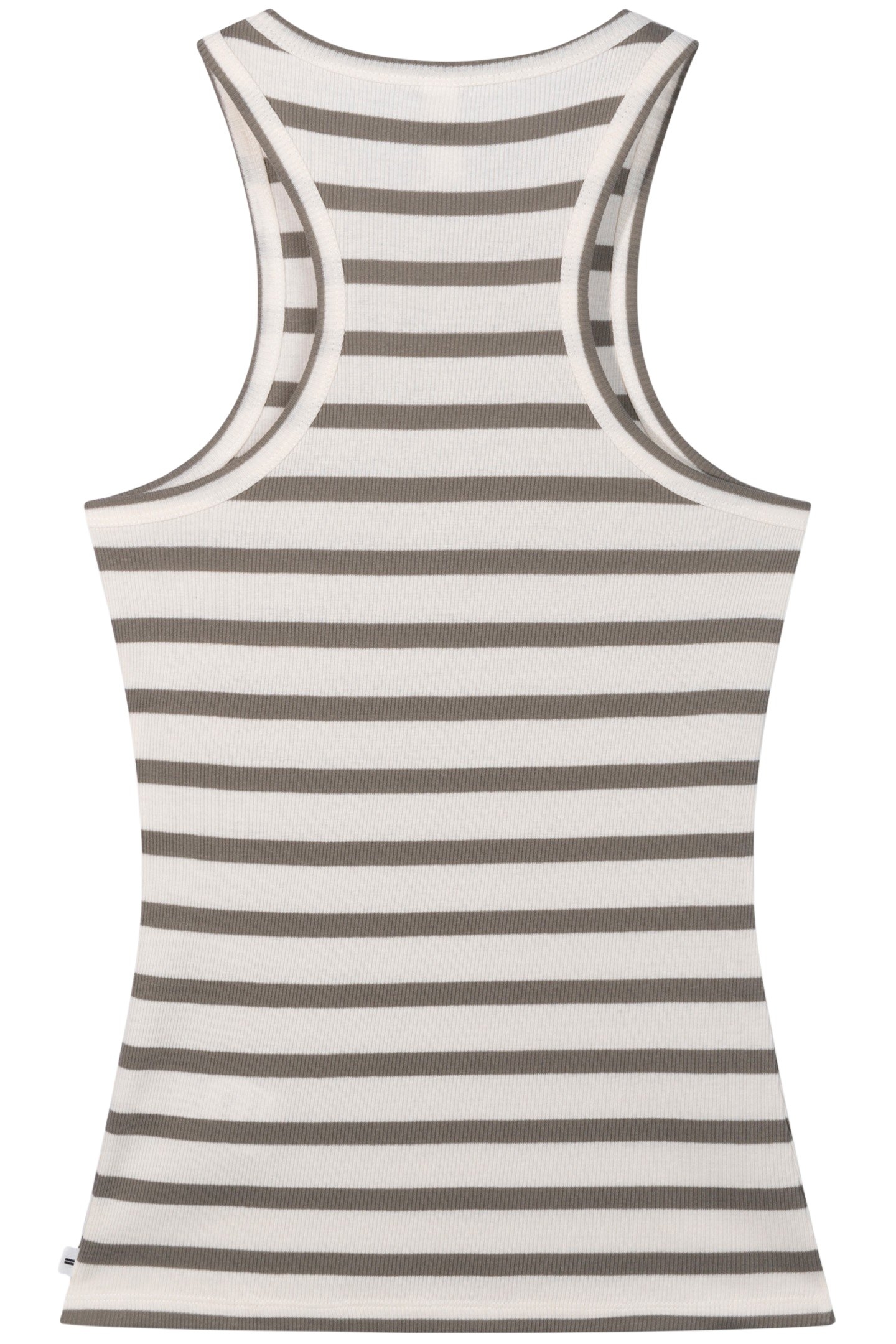 TANK TOP RIB STRIPES ECRU/SAGE 5