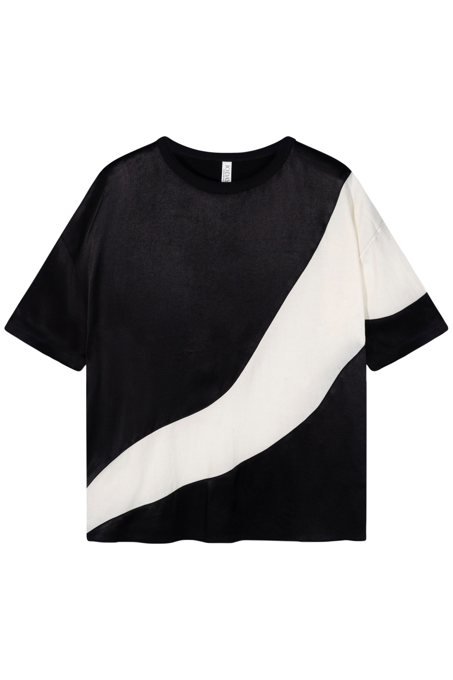 TEE BLOUSE CONTRAST BLACK 4