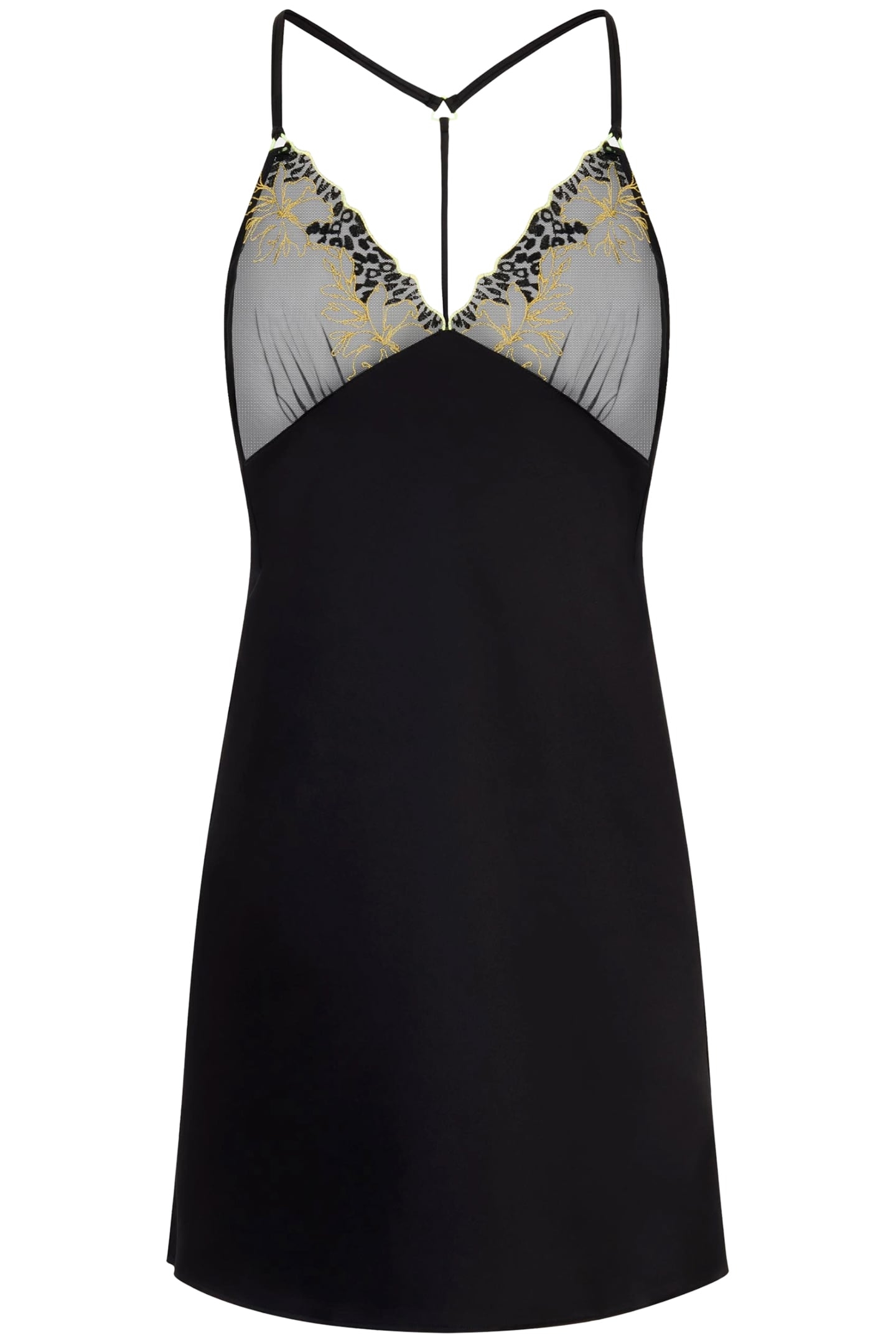 NW 1P NIGHTDRESS BLACK/YELLOW 3