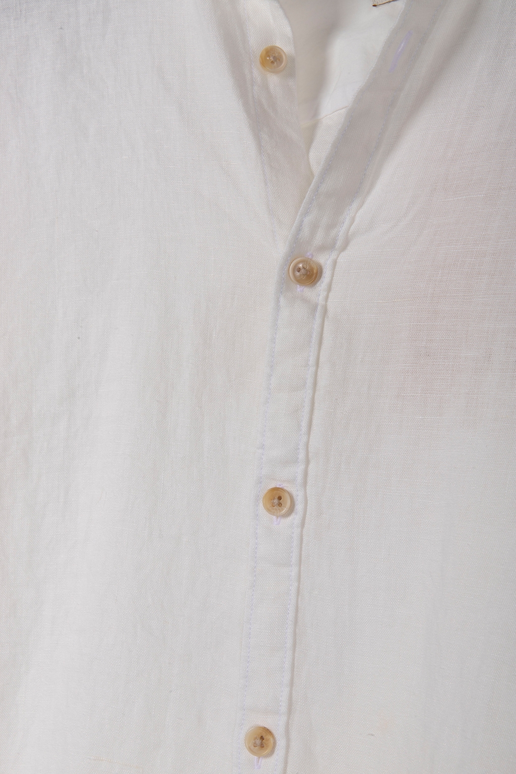 LINEN SHIRT WITH SLEEVE ROLL-UP WHITE 4