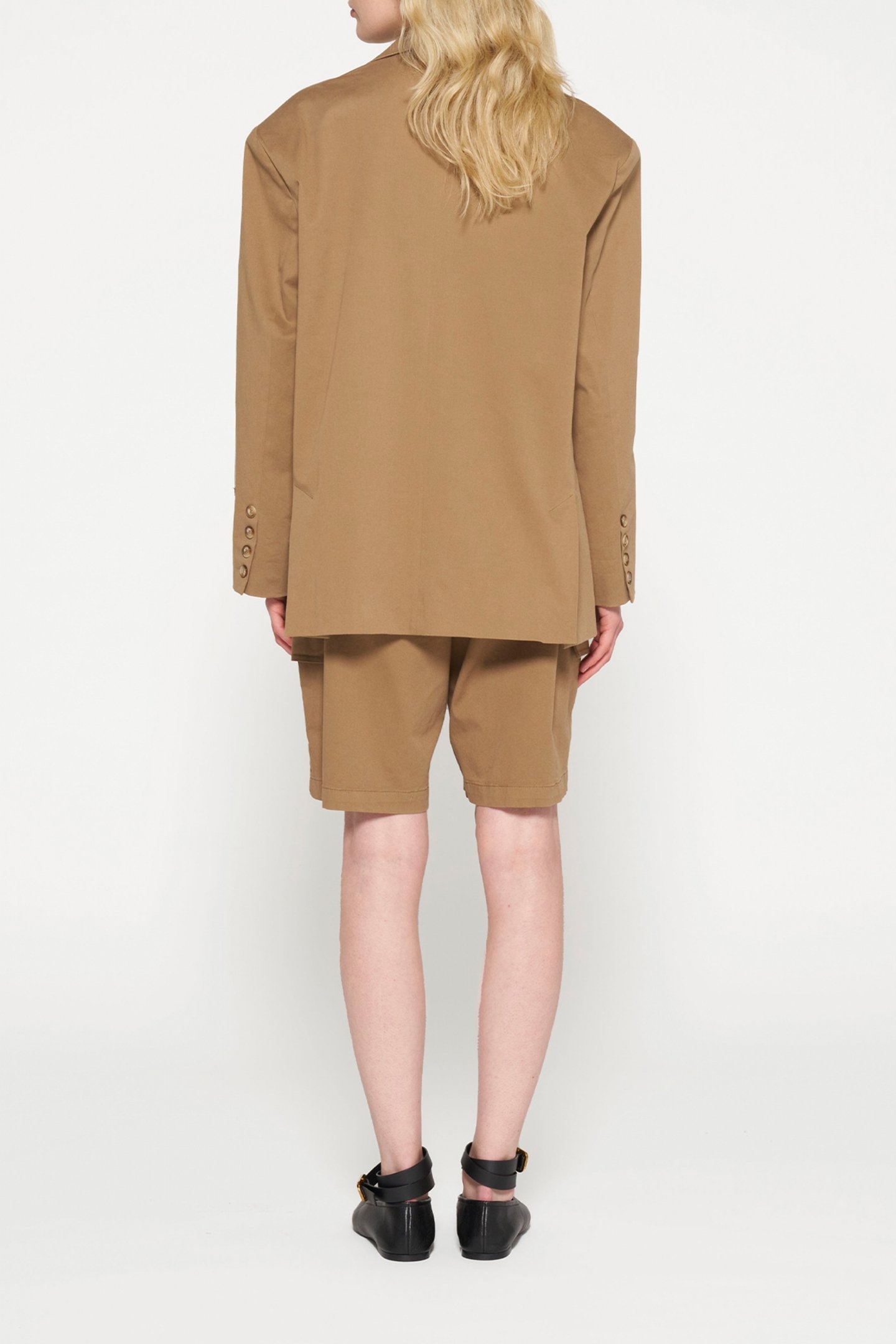 OVERSIZED BLAZER TWILL CEDAR BROWN 3