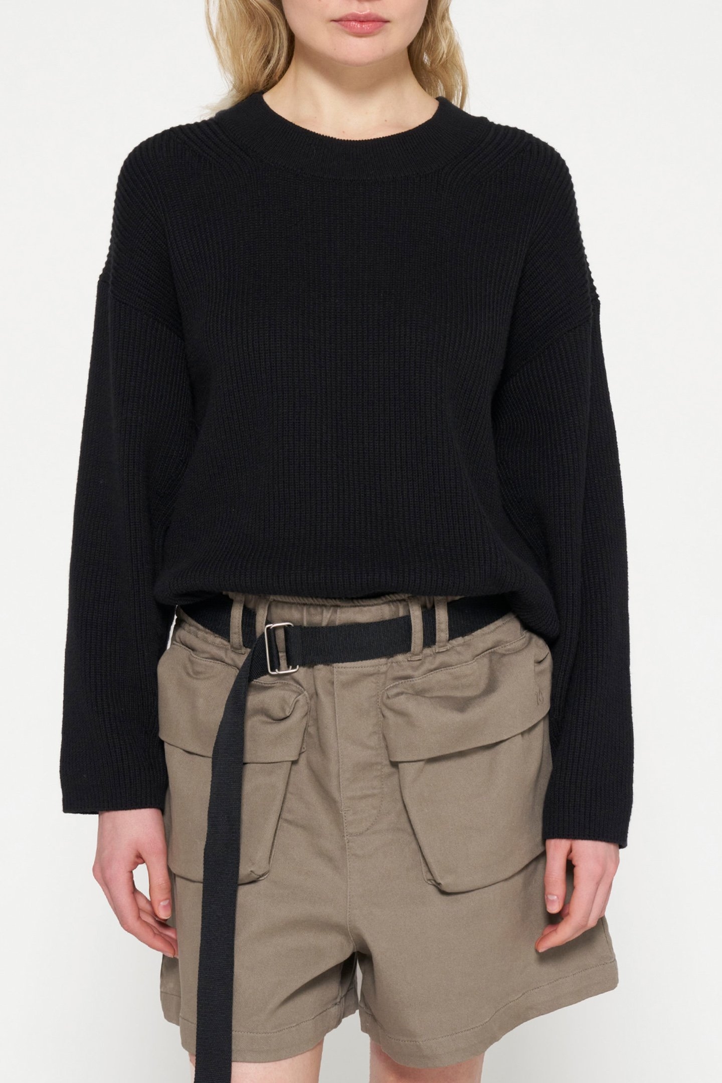 KNIT SWEATER BLACK 1