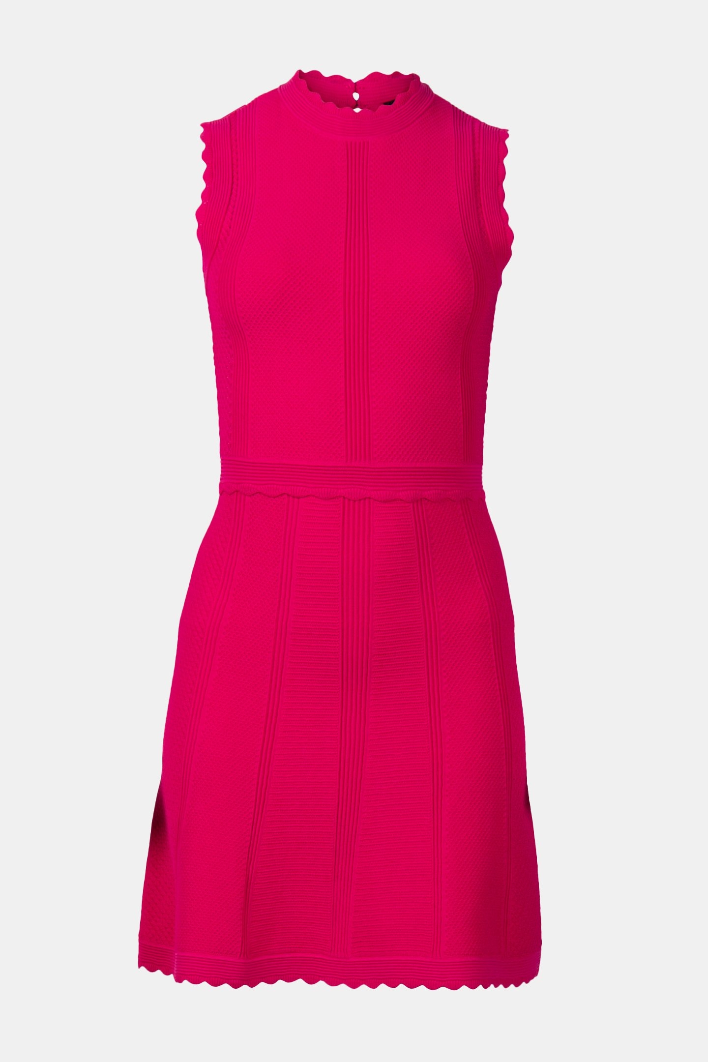 SHORT SLEEVELESS KNIT DRESS PINK 3