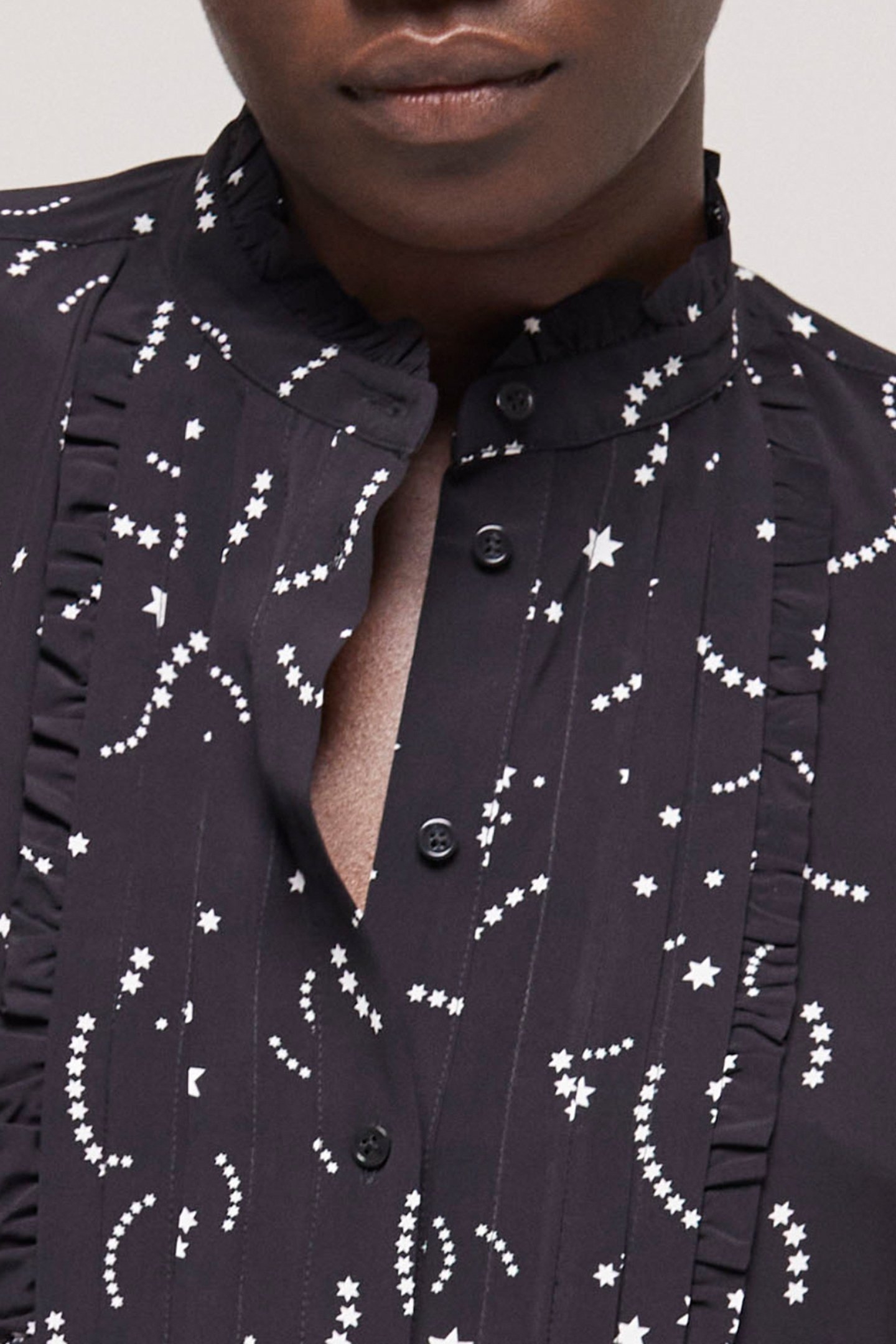 CHEMISE IMPRIMEE COMETE BLACK WHITE 5