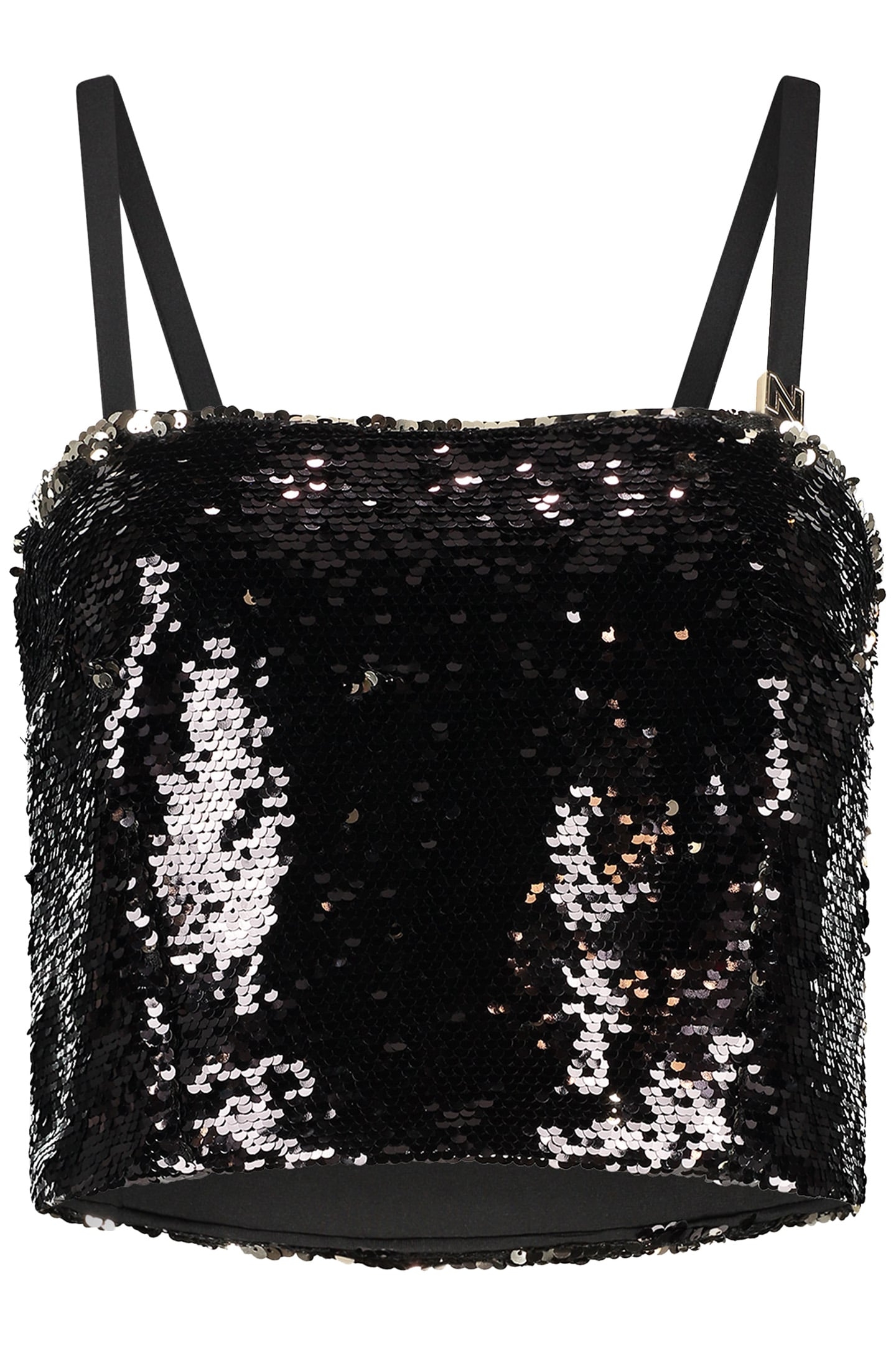SEQUIN TOP BLACK GOLD 1