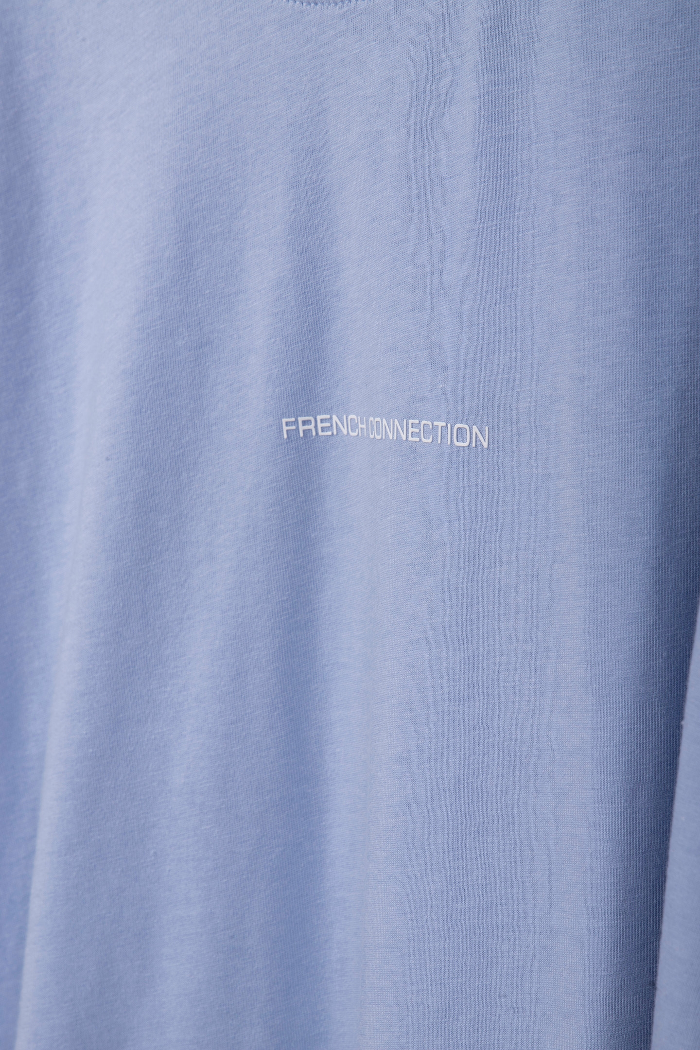 FRENCH CONNECTION TEE WASHED BLUE/WHITE 4