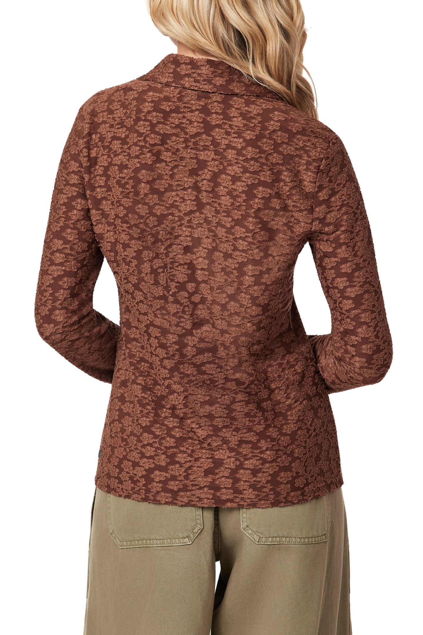 SNAP FRONT CARDIGAN FONDUE FUDGE 2