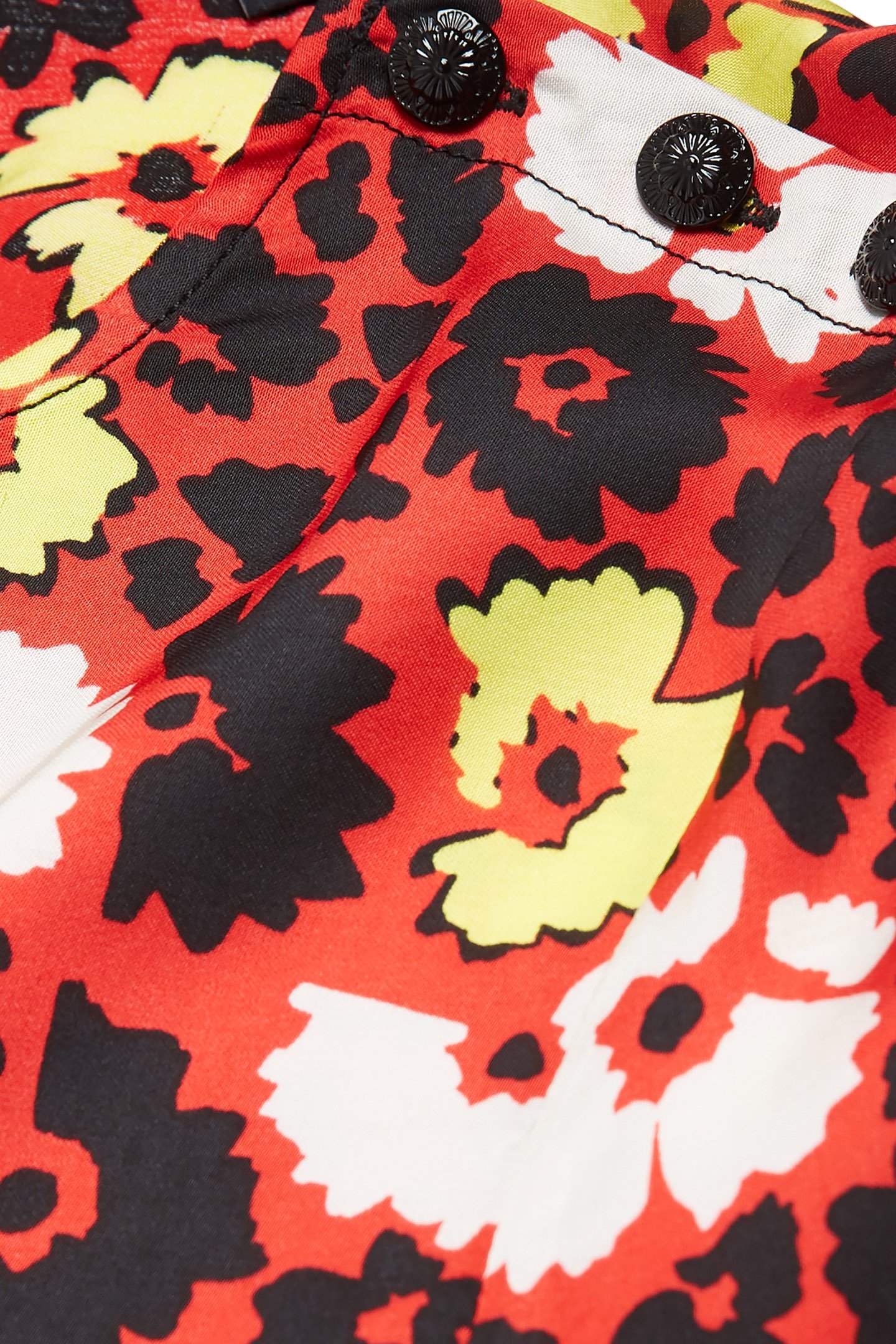 WILD BLOSSOM SHORT DRESS RED/YELLOW 7