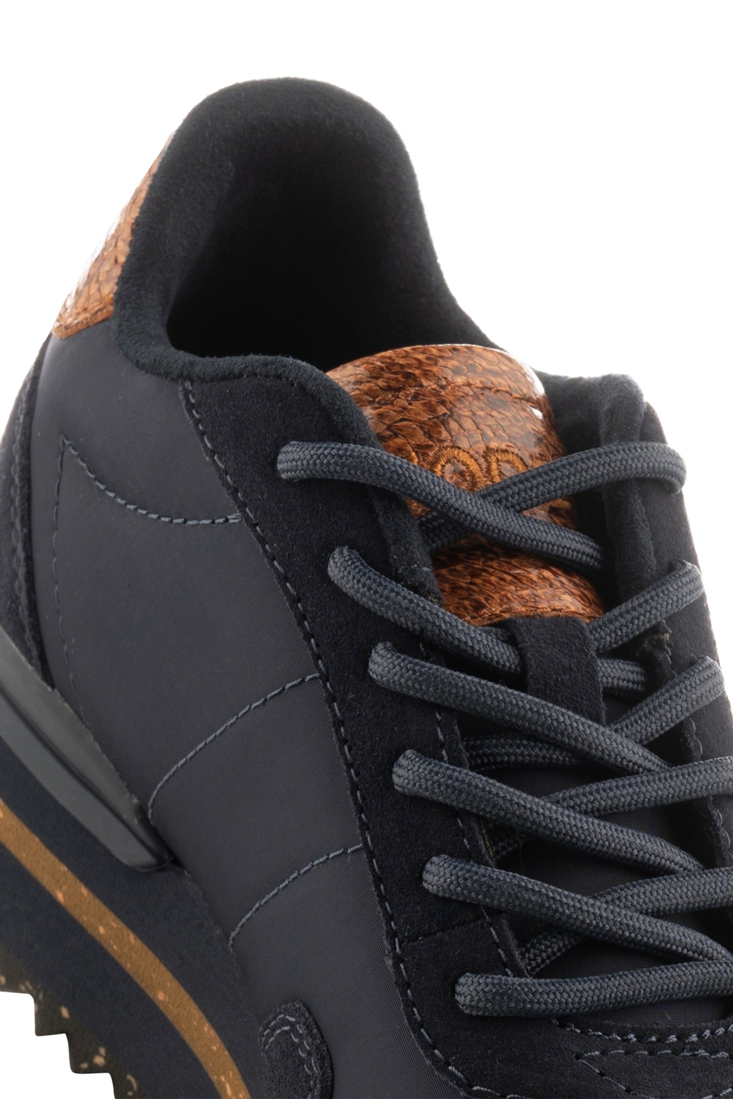 NORA III LEATHER PLATEAU DARK NAVY 8