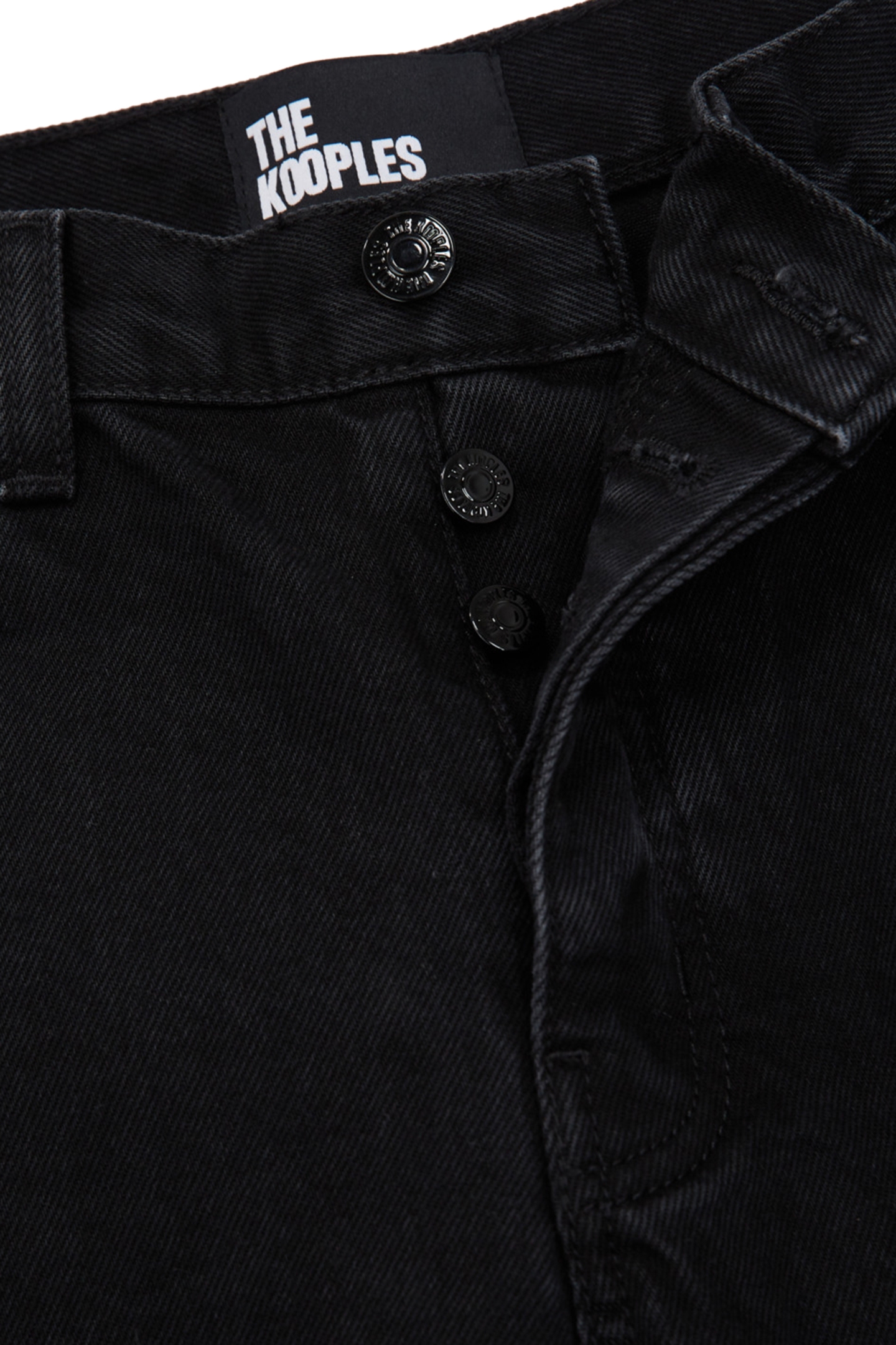 BLACK WASHED STRAIGHT JEANS 4