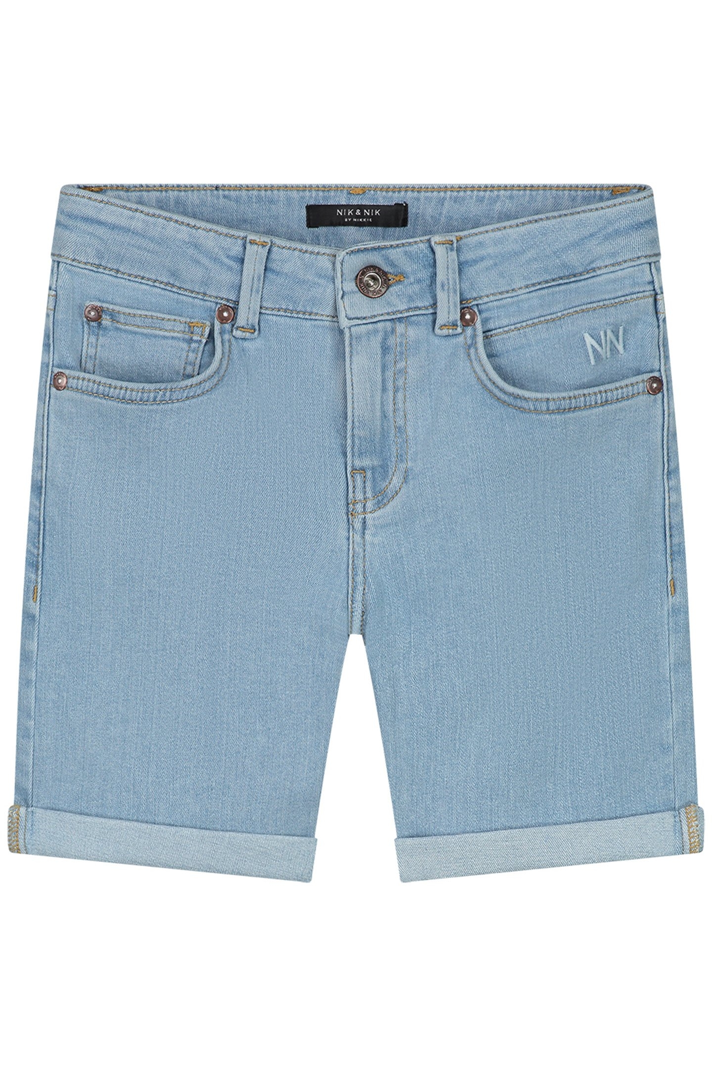 ACEE DENIM SHORT MID BLUE DENIM 1