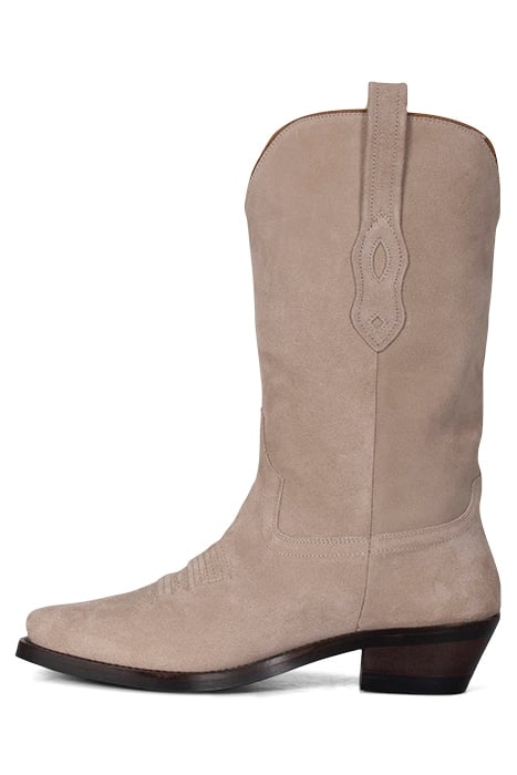 LEATHER COWBOY BOOT WITH FRINGES DUNE 3