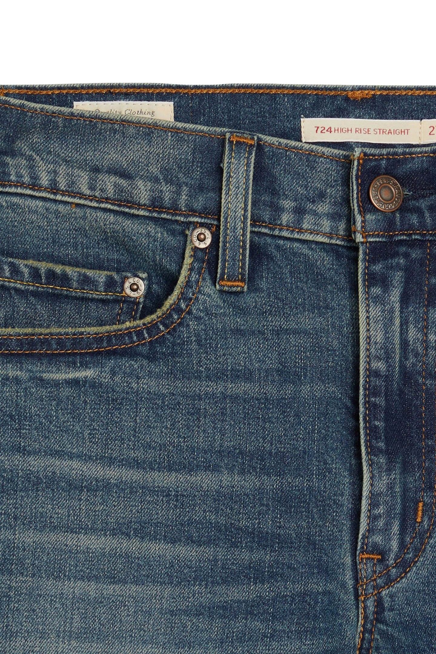 724™ HIGH RISE STRAIGHT JEANS DARK INDIGO 8