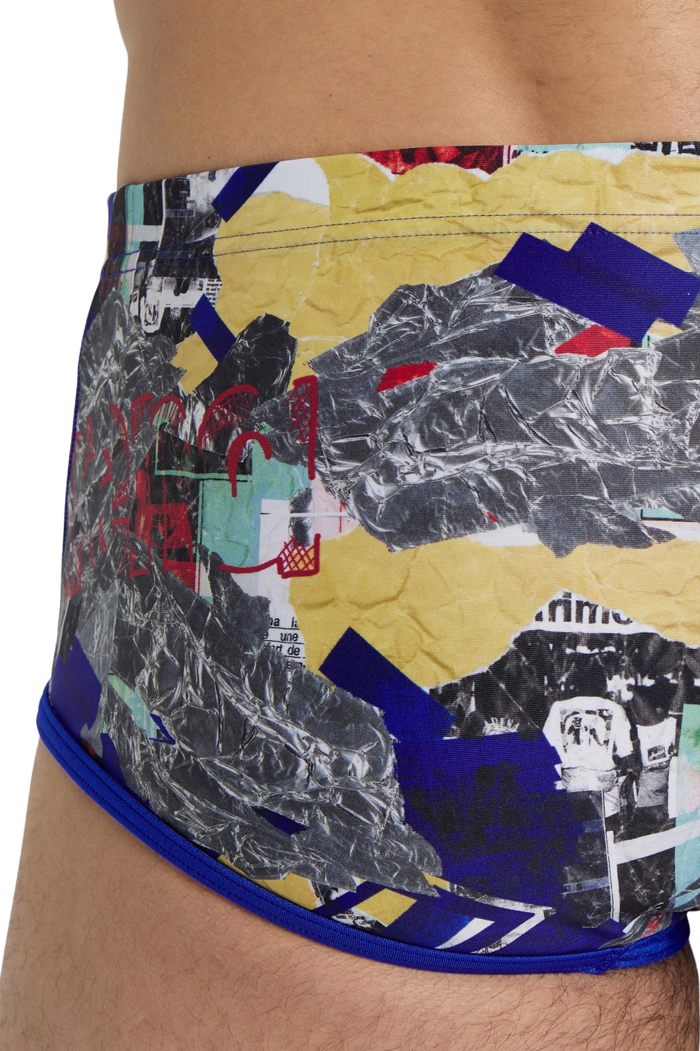 MEN'S ARENA ICONS SWIM LOW WAIST SHORT A NEON BLUE MULTI 7