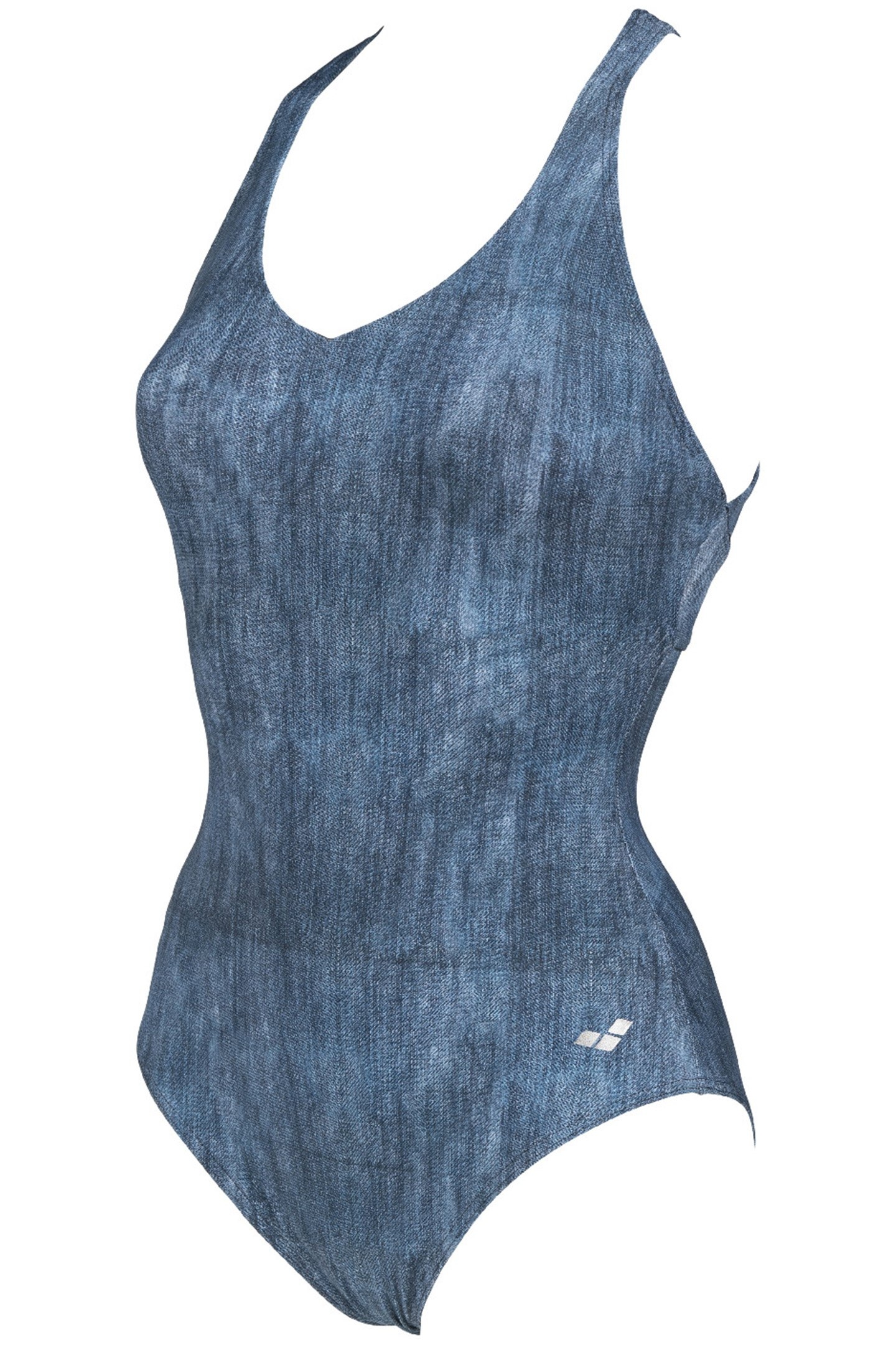 W CLEOPATRA CRISS CROSS BACK ONE PIECE DENIM 8
